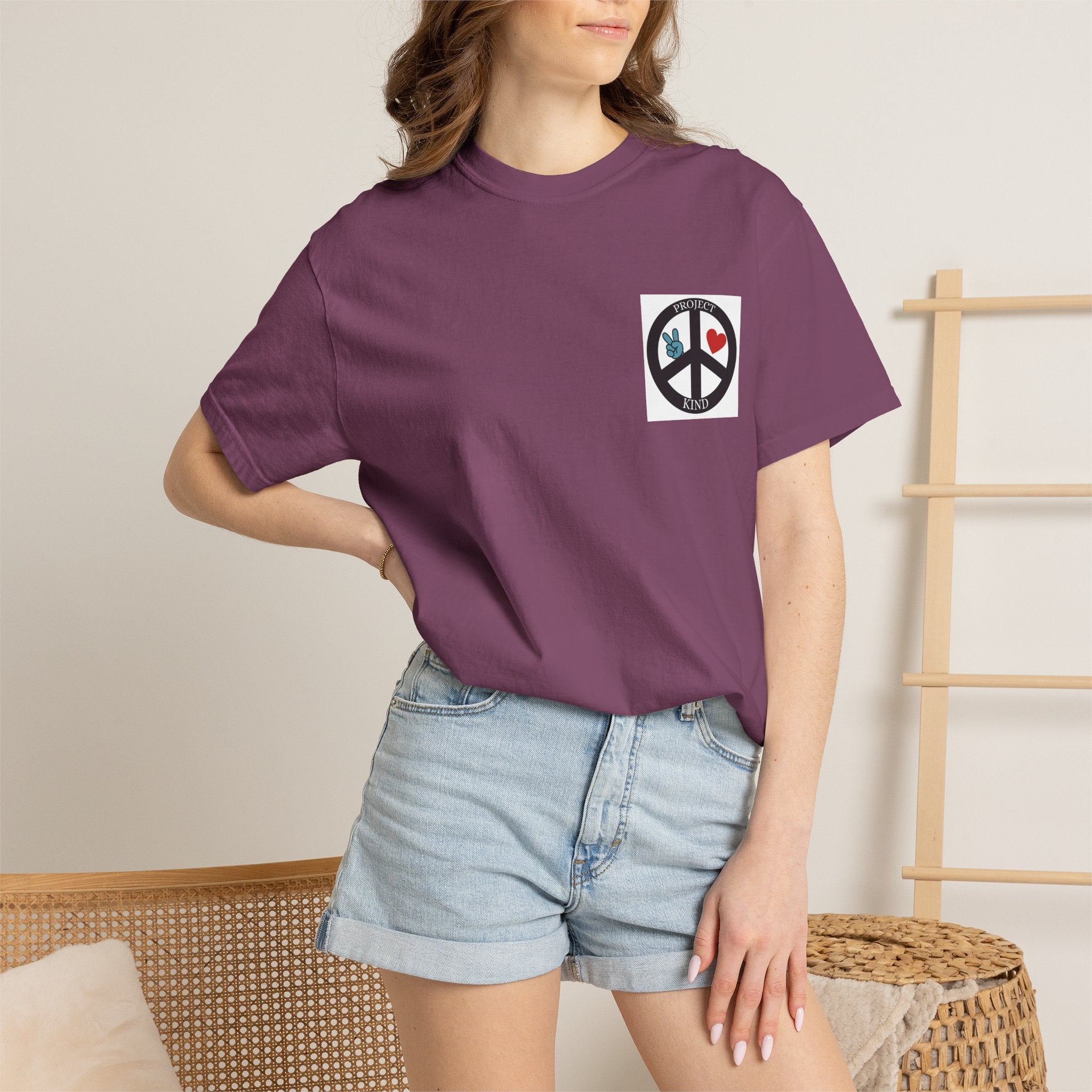 Copy of Did You Smile Today T-Shirt — Peace Sign Chest & Cheerful Back Graphic Tee
