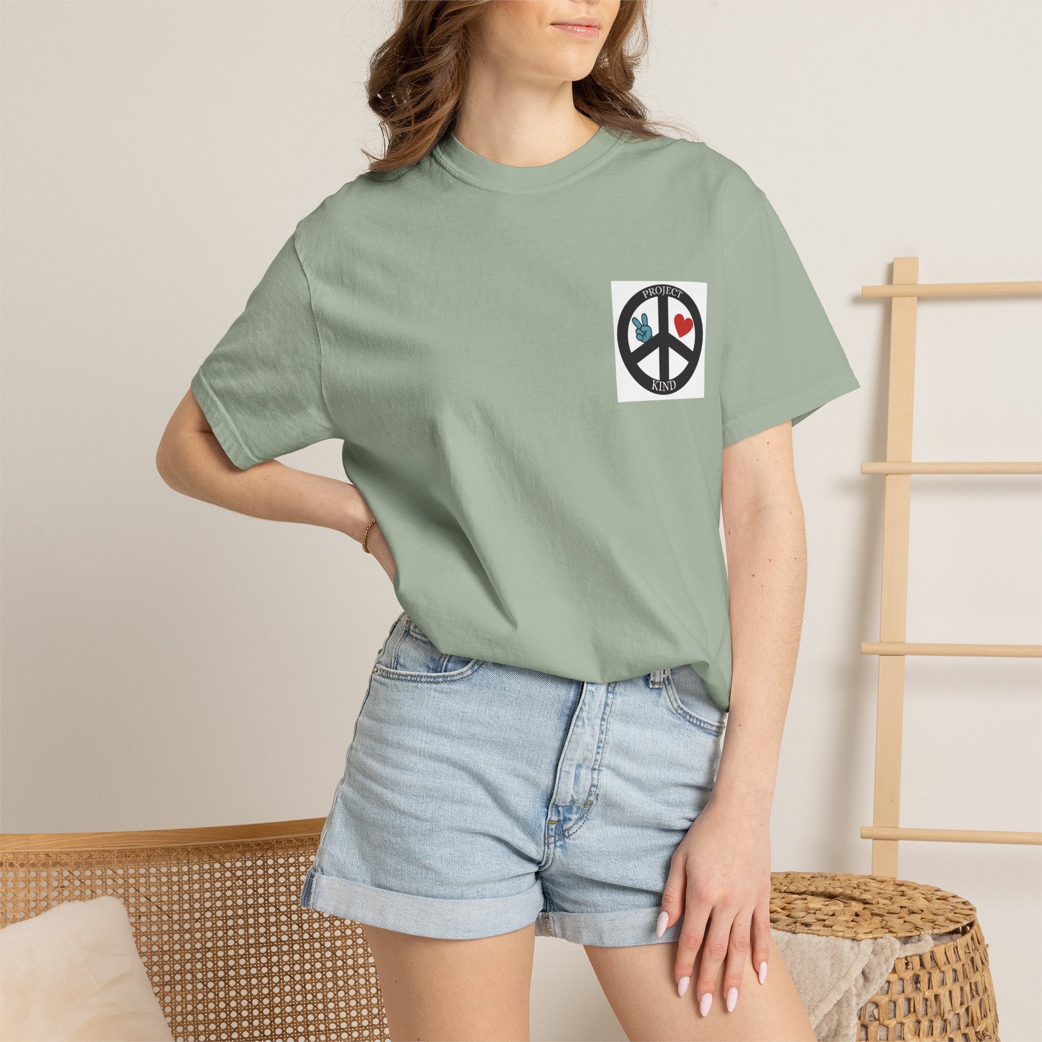 Copy of Did You Smile Today T-Shirt — Peace Sign Chest & Cheerful Back Graphic Tee