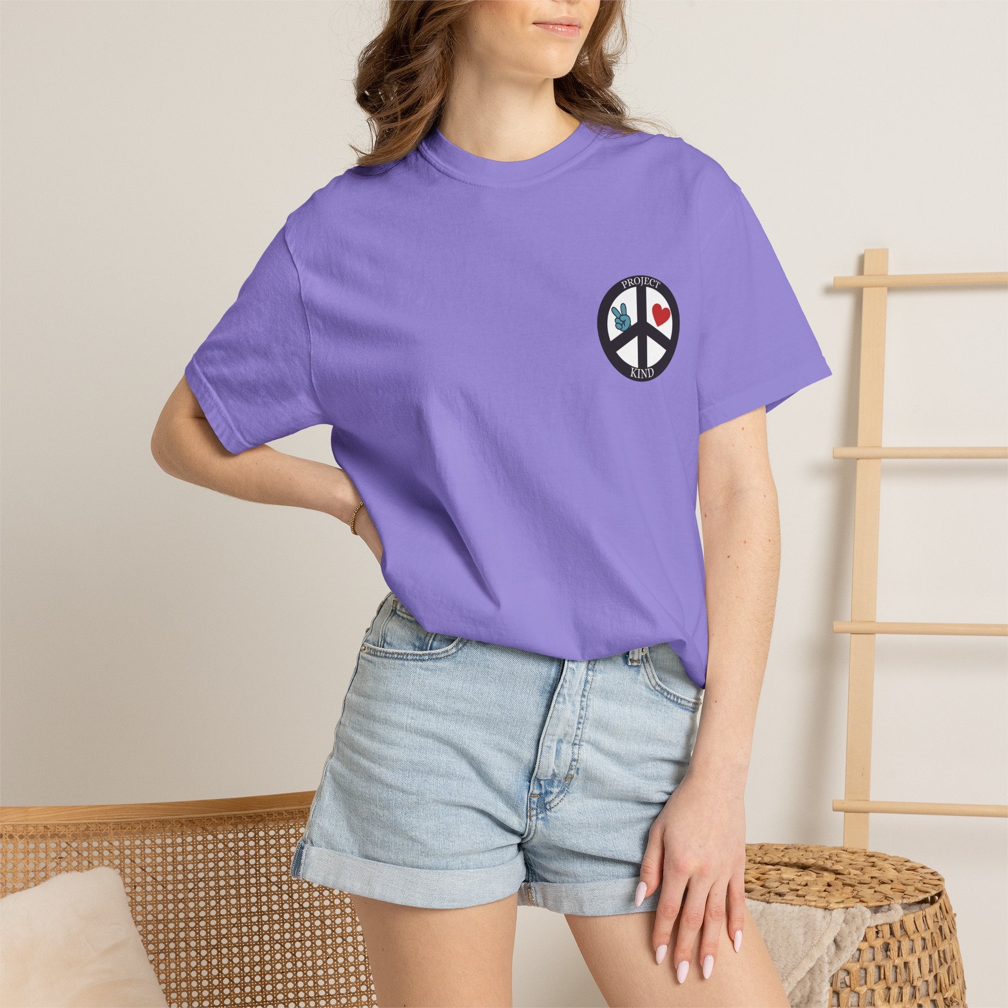 Did You Smile Today T-Shirt — Peace Sign Chest & Cheerful Back Graphic Tee