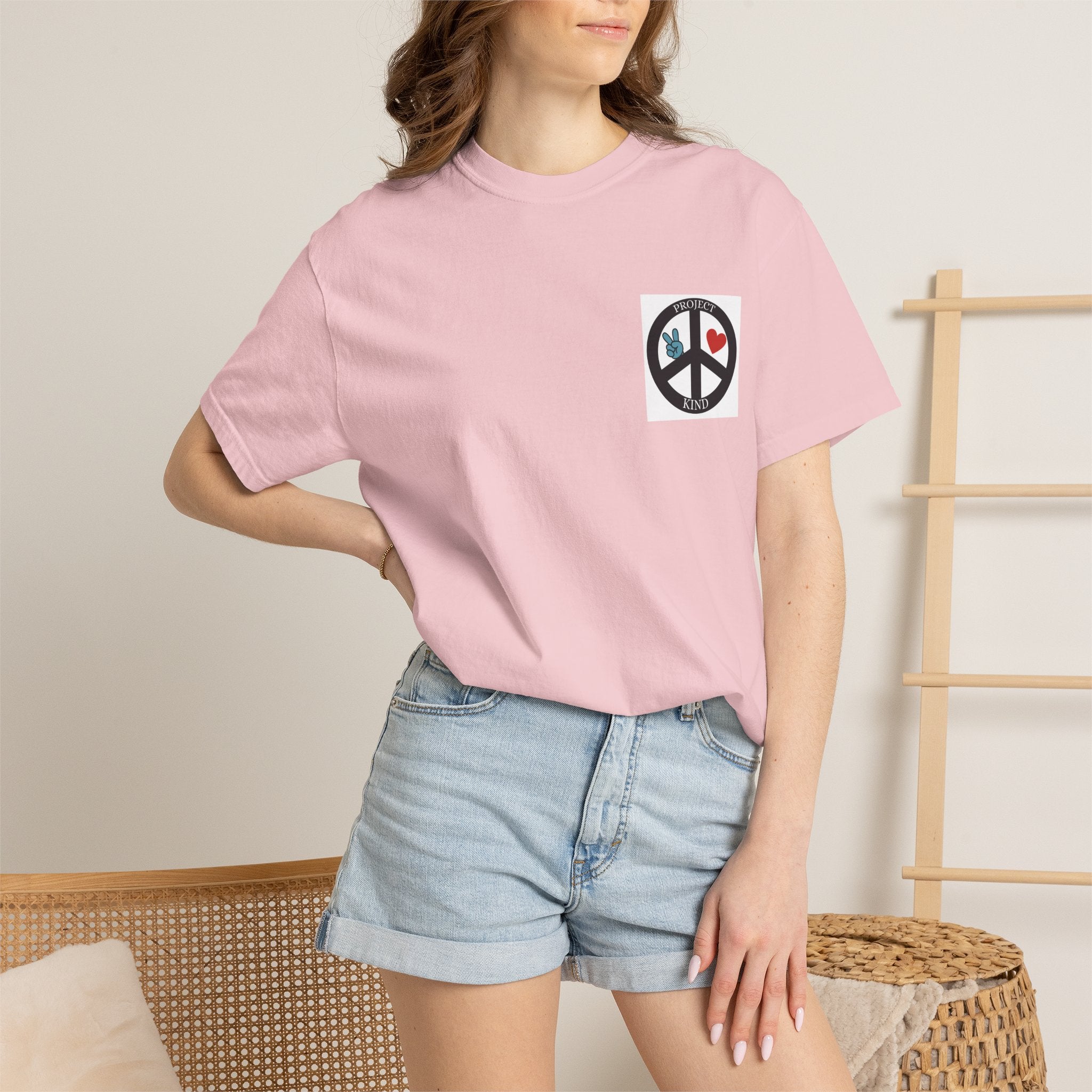 Did You Smile Today T-Shirt — Peace Sign Chest & Cheerful Back Graphic