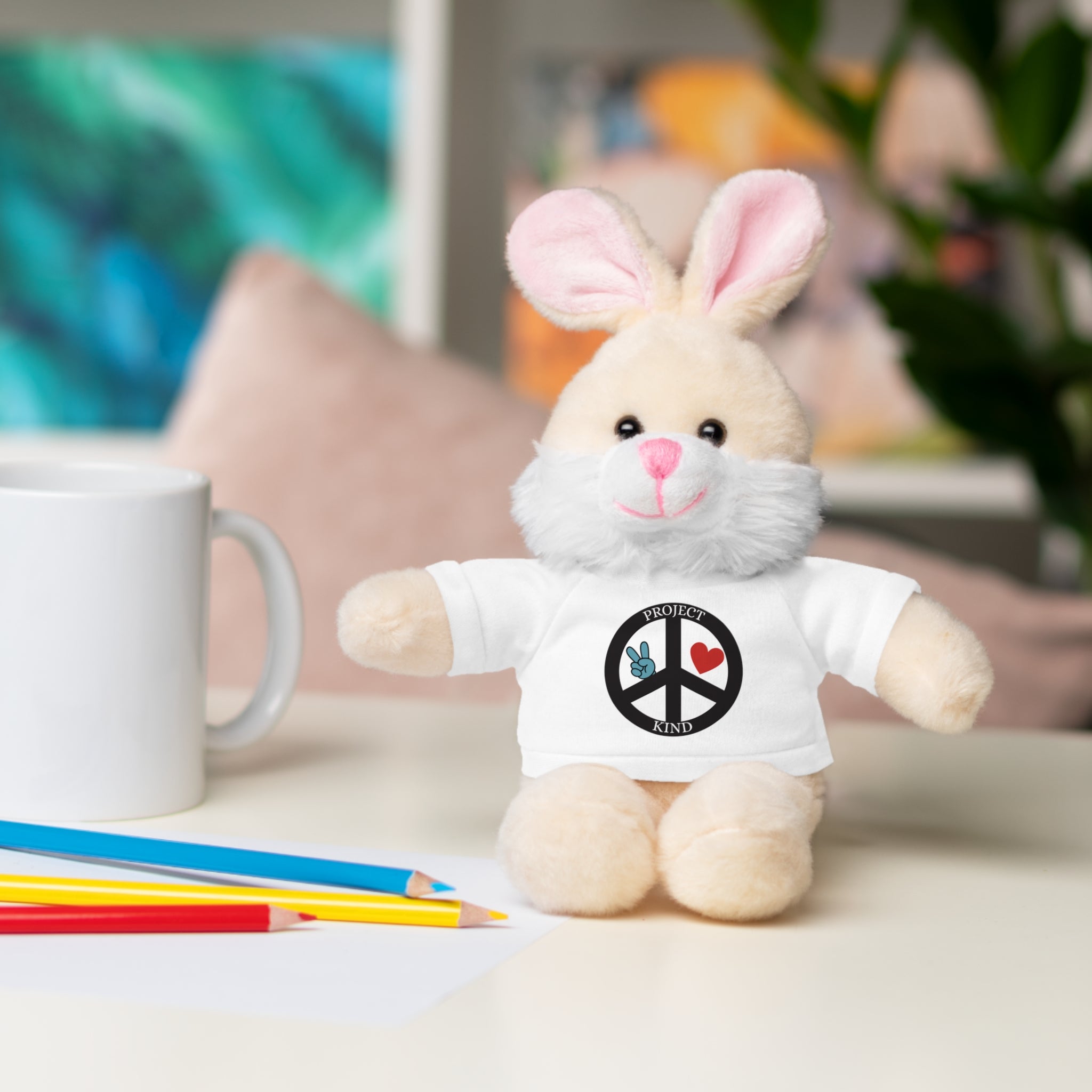 Animal Stuffed Animals with Project Kind Logo on Tee