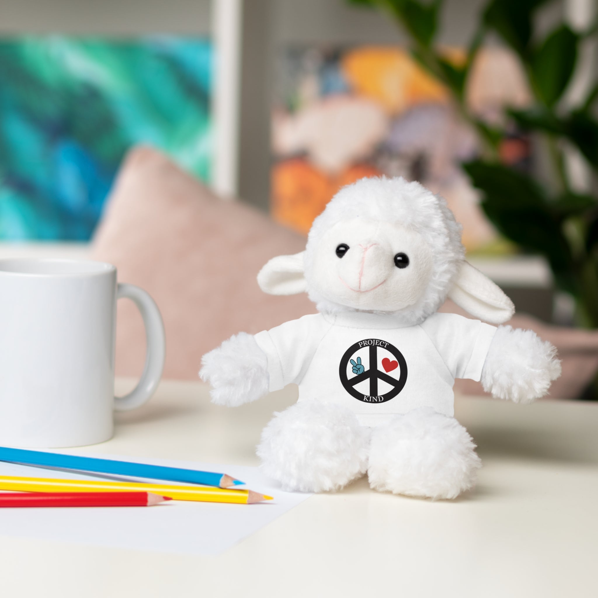 Animal Stuffed Animals with Project Kind Logo on Tee
