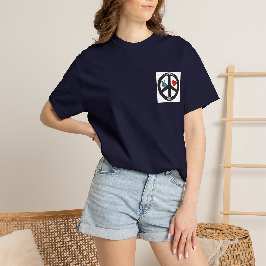 Did You Smile Today T-Shirt — Peace Sign Chest & Cheerful Back Graphic