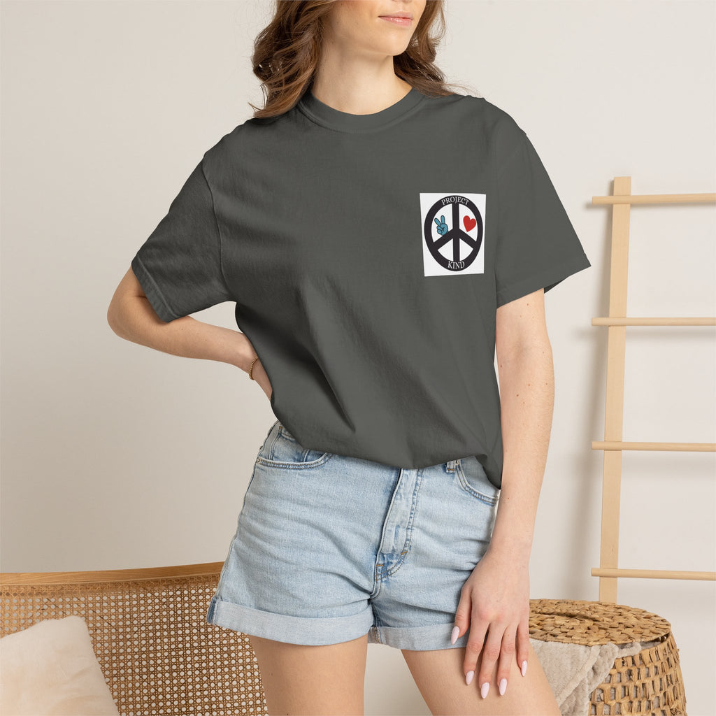 Did You Smile Today T-Shirt — Peace Sign Chest & Cheerful Back Graphic