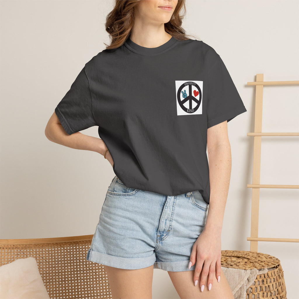 Copy of Did You Smile Today T-Shirt — Peace Sign Chest & Cheerful Back Graphic Tee