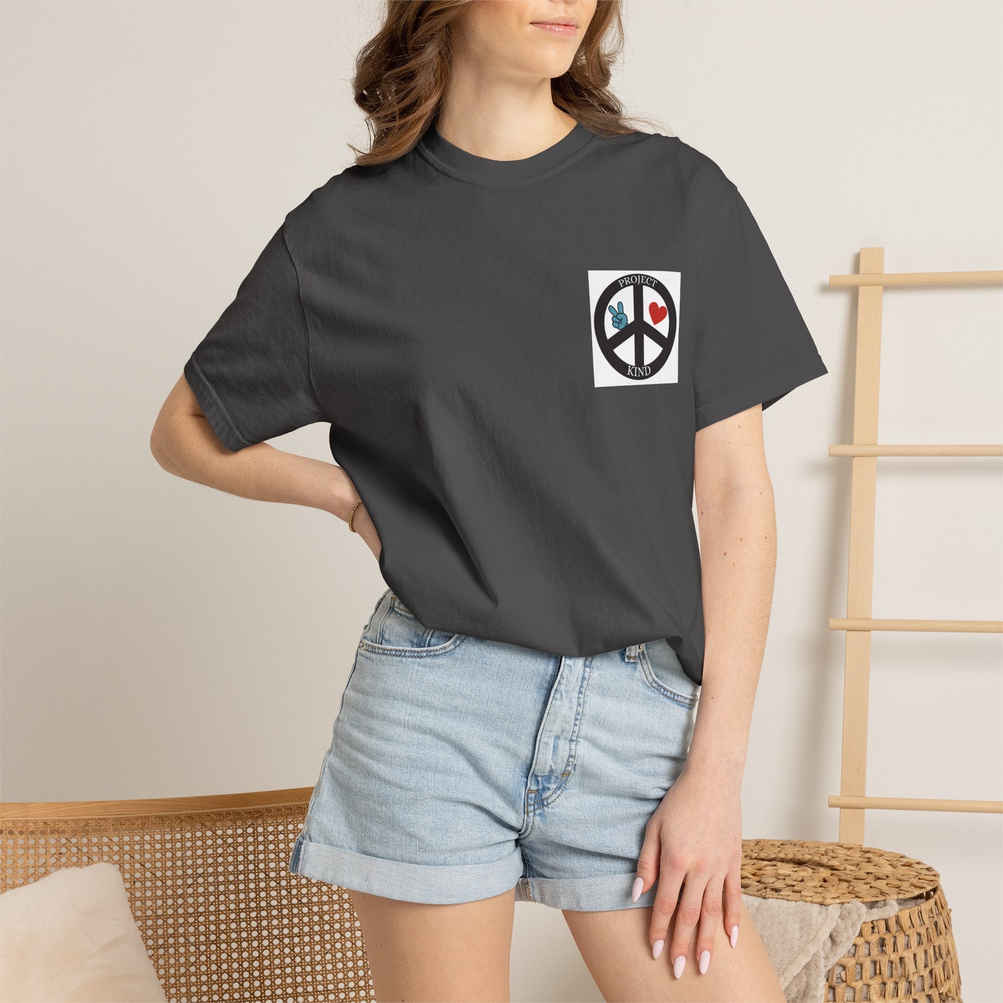 Copy of Did You Smile Today T-Shirt — Peace Sign Chest & Cheerful Back Graphic Tee