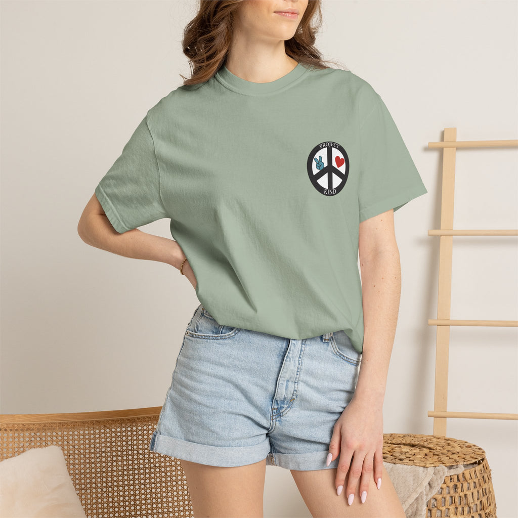 Did You Smile Today T-Shirt — Peace Sign Chest & Cheerful Back Graphic Tee