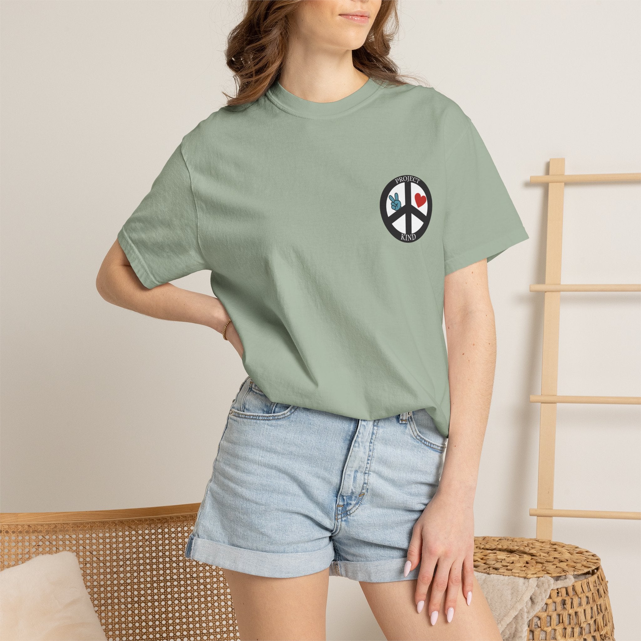 Did You Smile Today T-Shirt — Peace Sign Chest & Cheerful Back Graphic Tee