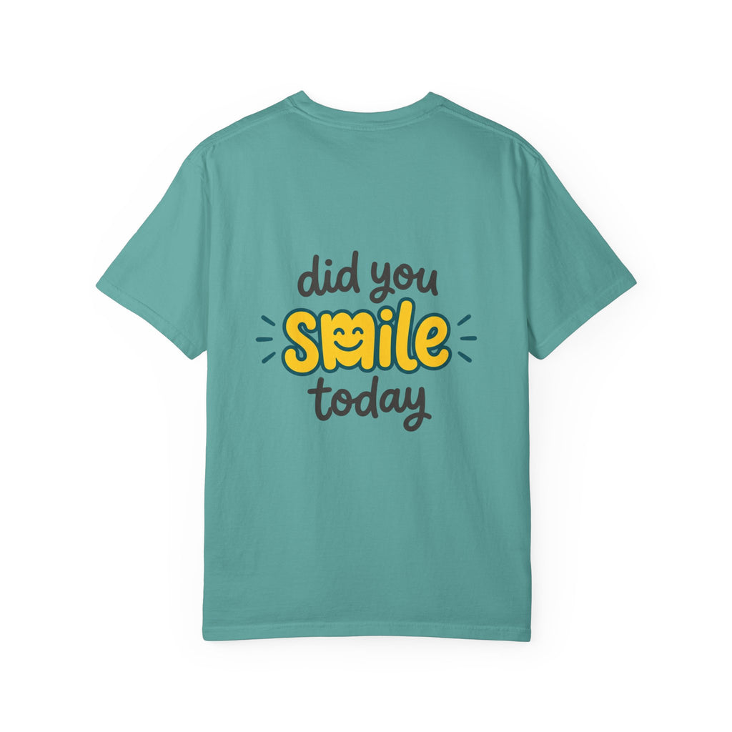 Copy of Did You Smile Today T-Shirt — Peace Sign Chest & Cheerful Back Graphic Tee