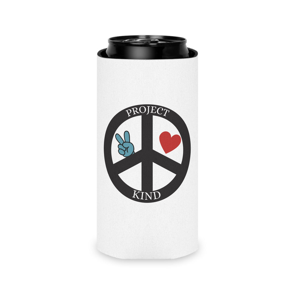 Project Kind Peace Sign Can Cooler – "Be Good Do Good" Drink Koozie