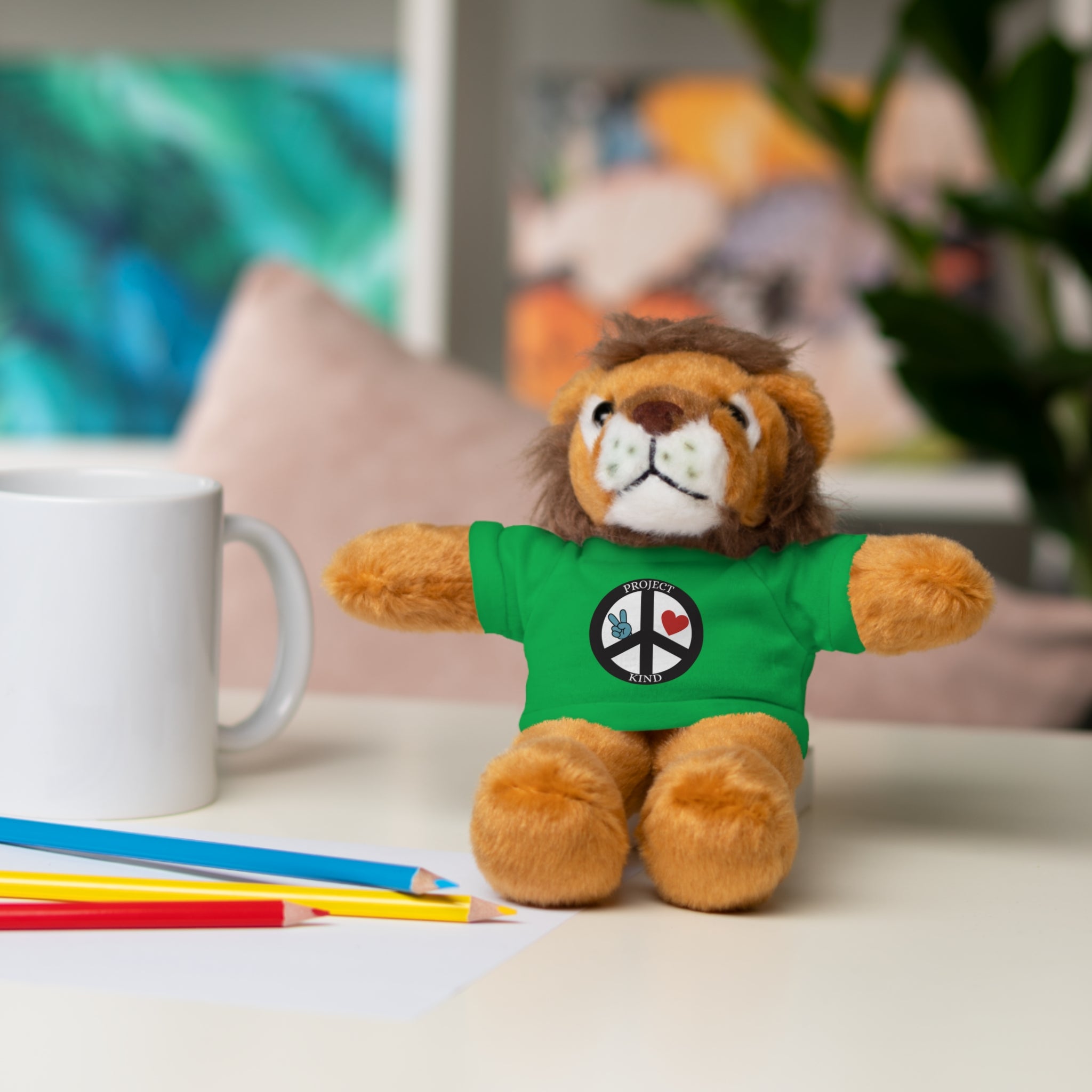 Animal Stuffed Animals with Project Kind Logo on Tee