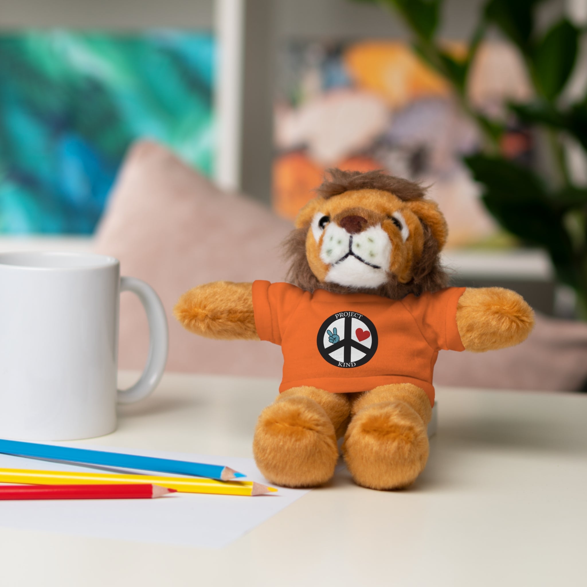 Animal Stuffed Animals with Project Kind Logo on Tee