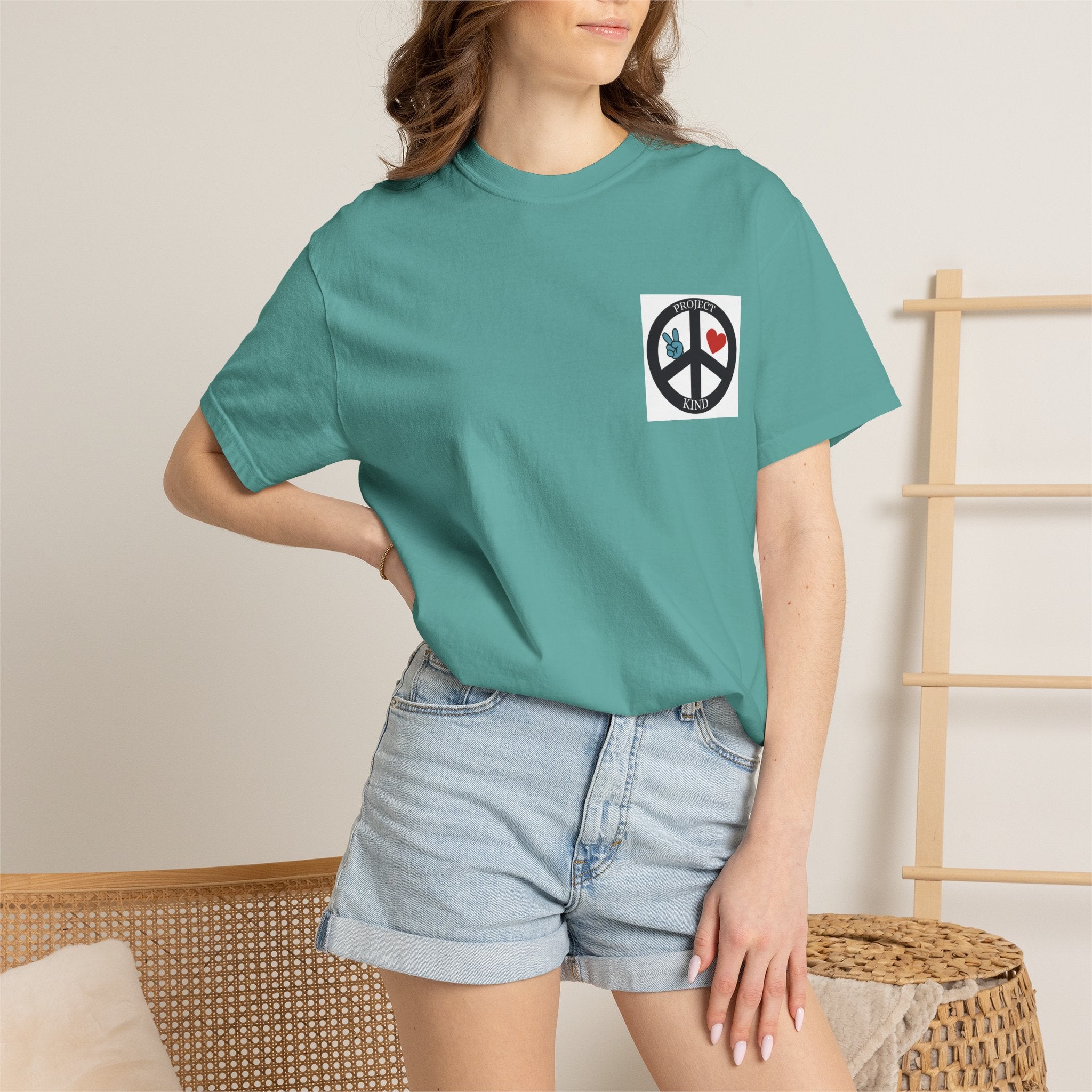 Did You Smile Today T-Shirt — Peace Sign Chest & Cheerful Back Graphic