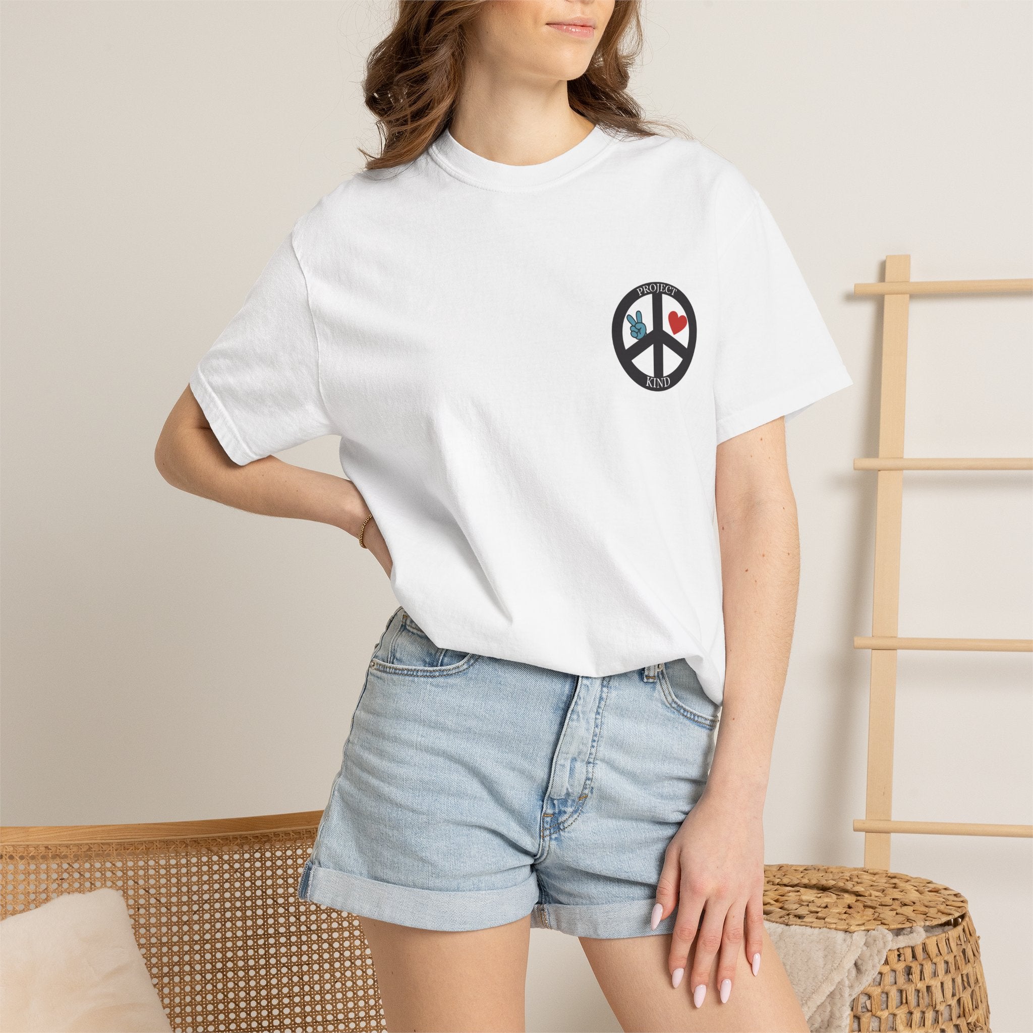 Did You Smile Today T-Shirt — Peace Sign Chest & Cheerful Back Graphic