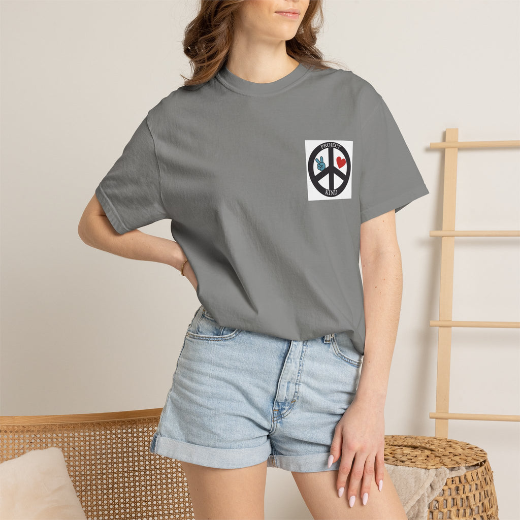 Copy of Did You Smile Today T-Shirt — Peace Sign Chest & Cheerful Back Graphic Tee