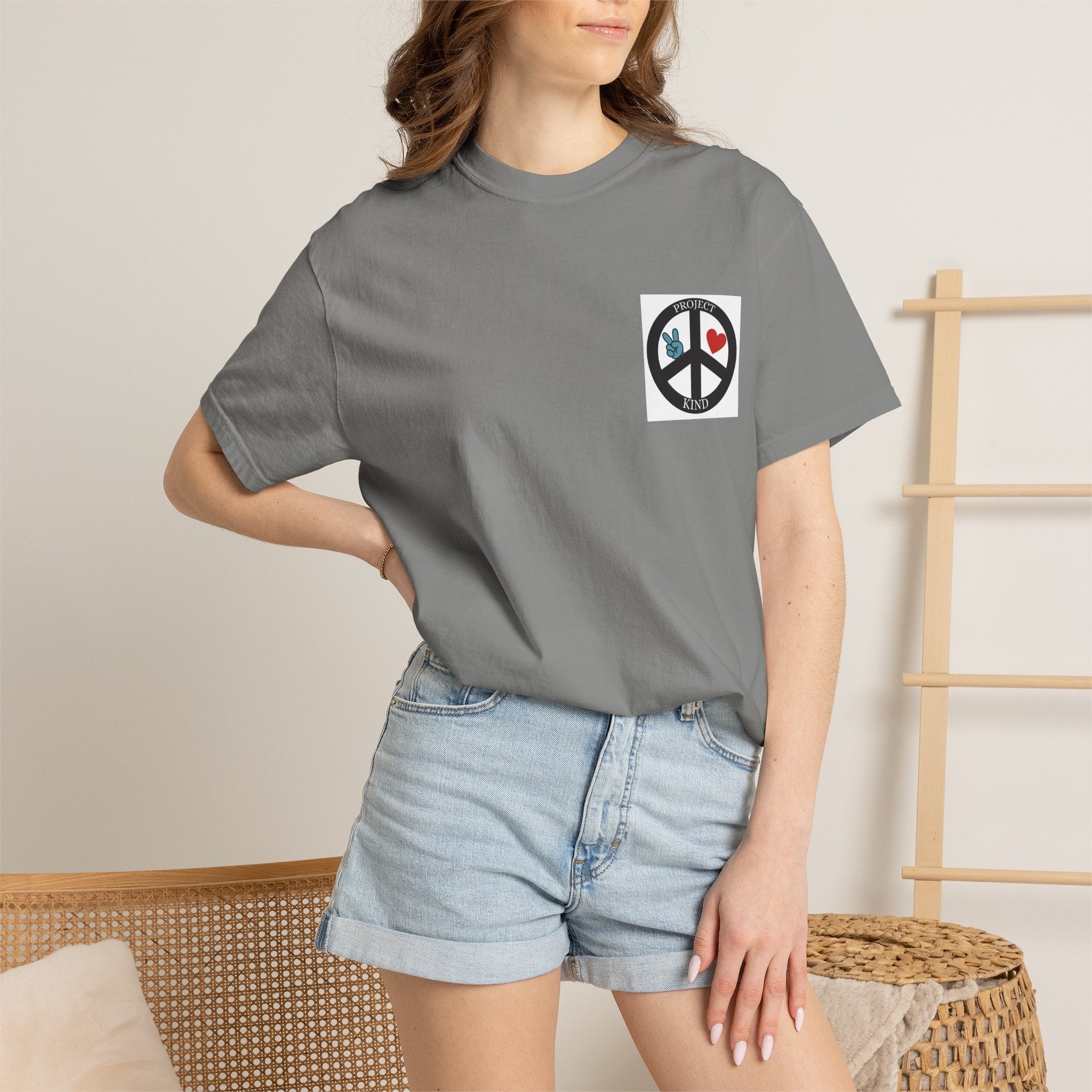 Copy of Did You Smile Today T-Shirt — Peace Sign Chest & Cheerful Back Graphic Tee