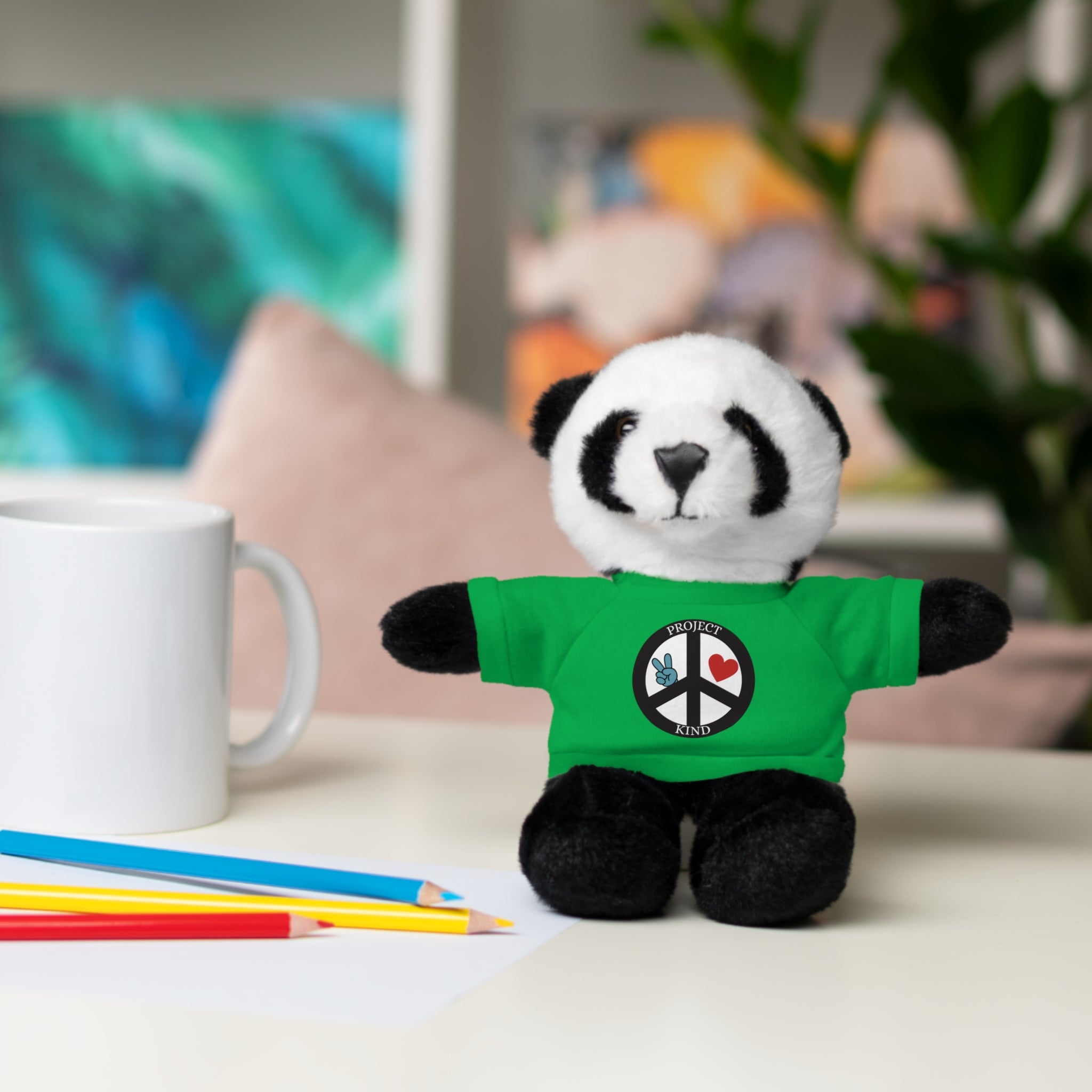 Animal Stuffed Animals with Project Kind Logo on Tee