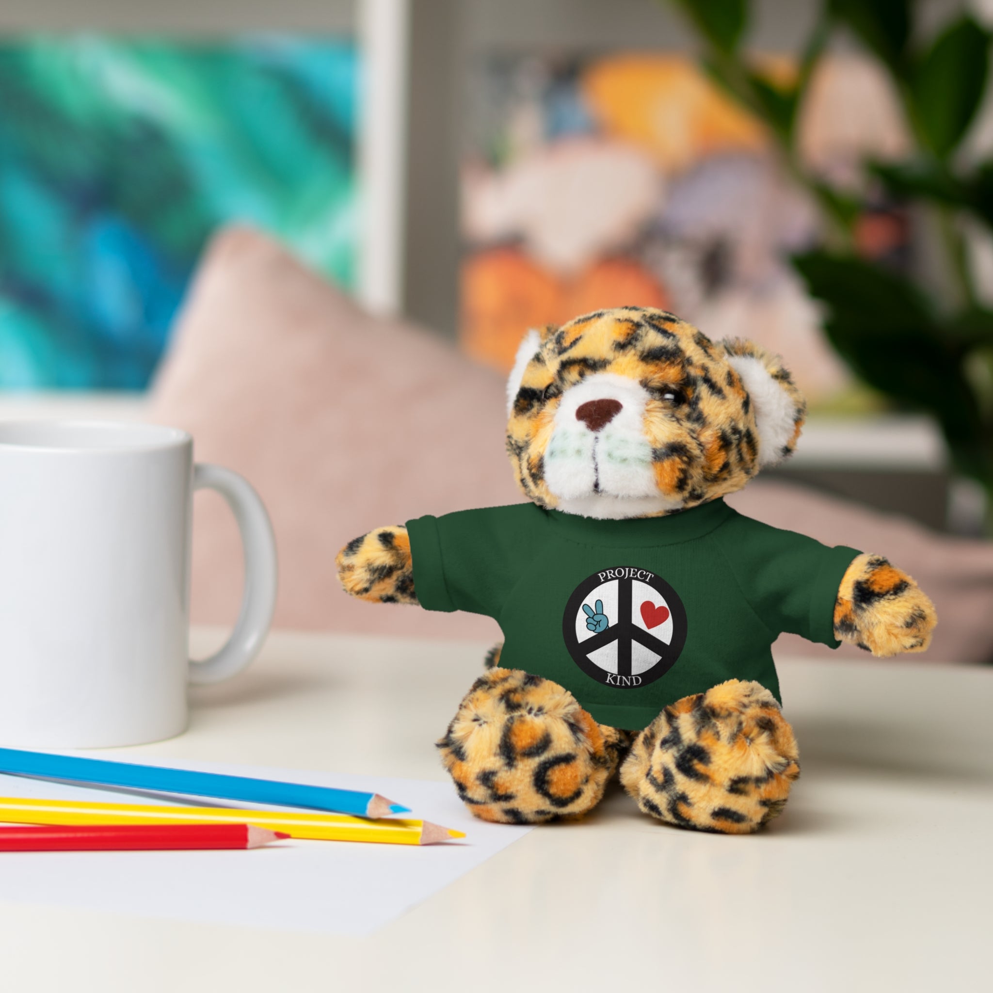 Animal Stuffed Animals with Project Kind Logo on Tee