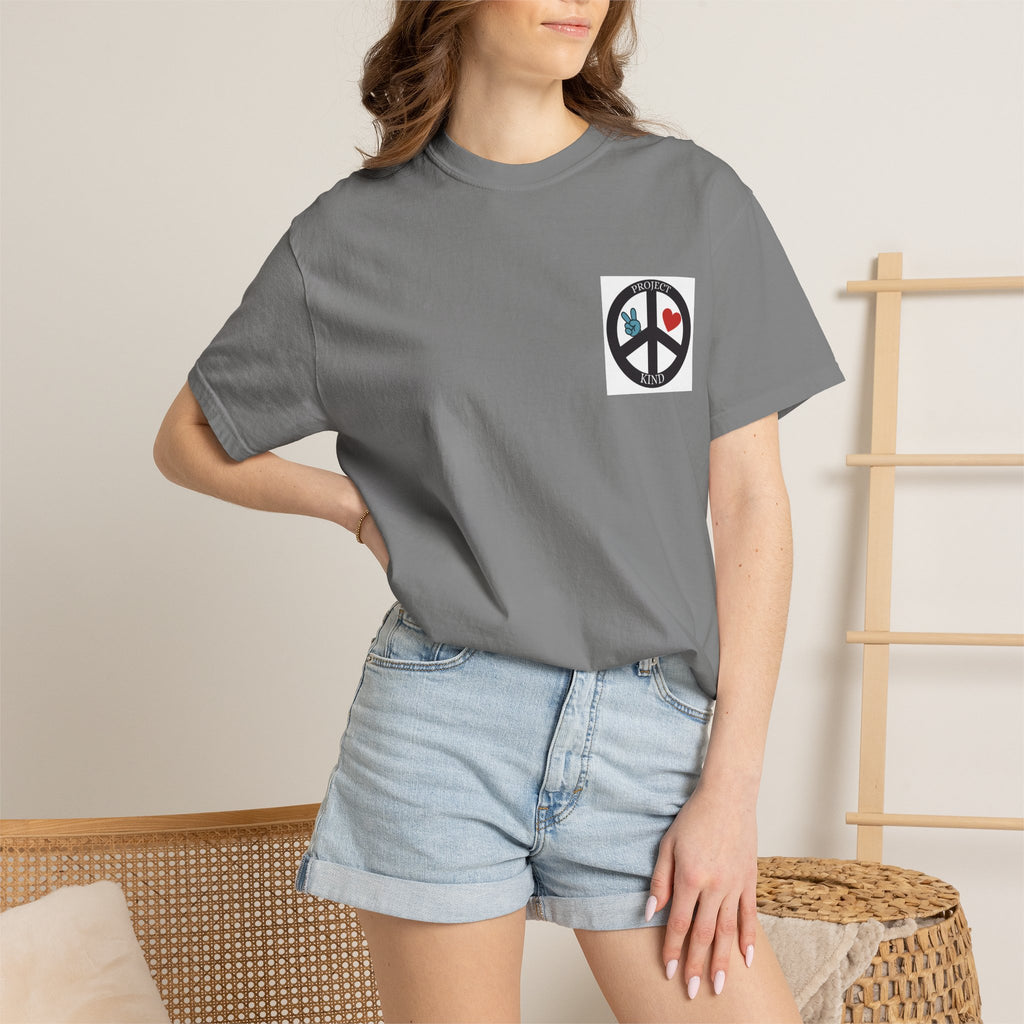 Copy of Did You Smile Today T-Shirt — Peace Sign Chest & Cheerful Back Graphic Tee