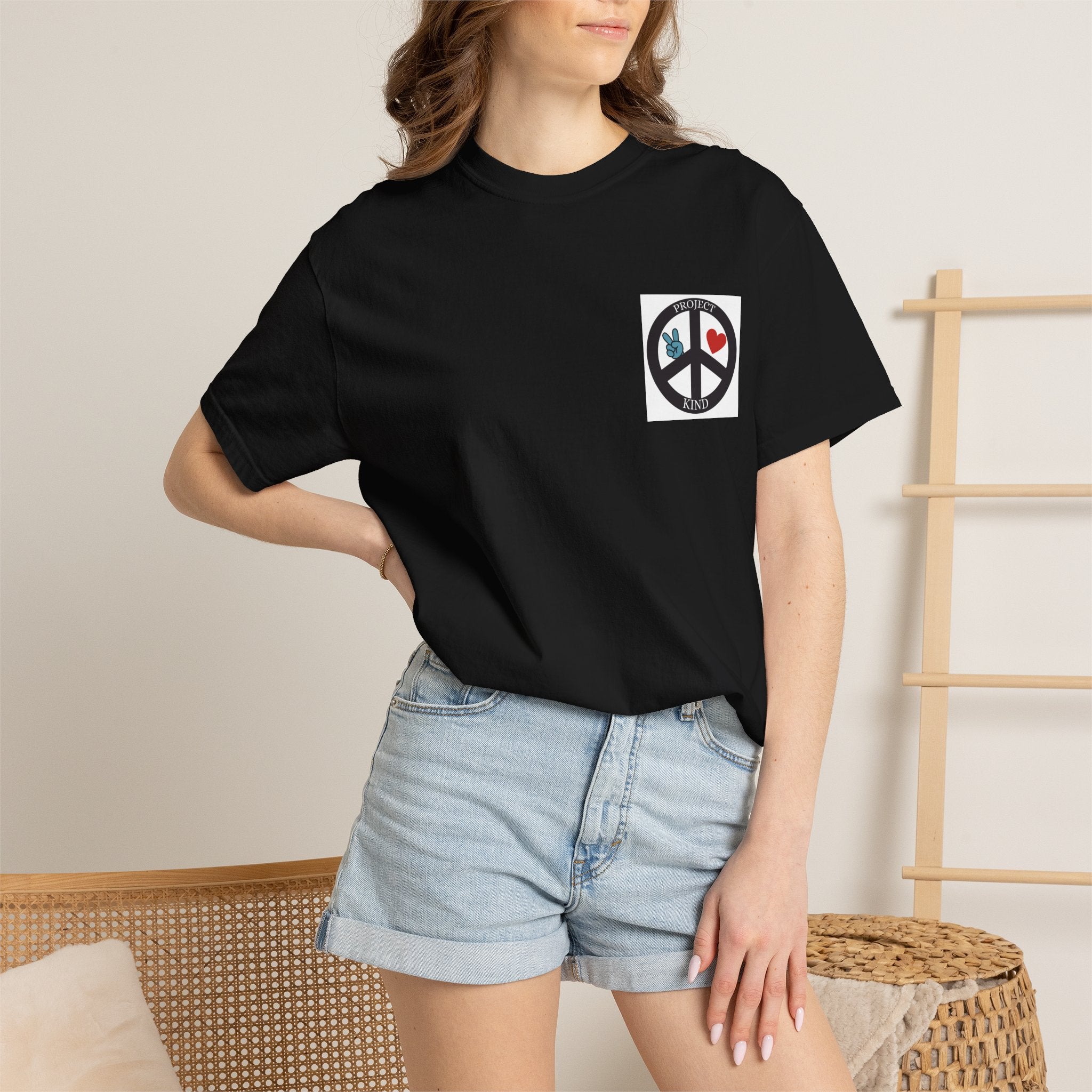 Did You Smile Today T-Shirt — Peace Sign Chest & Cheerful Back Graphic