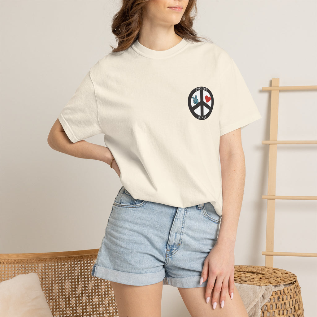 Did You Smile Today T-Shirt — Peace Sign Chest & Cheerful Back Graphic Tee