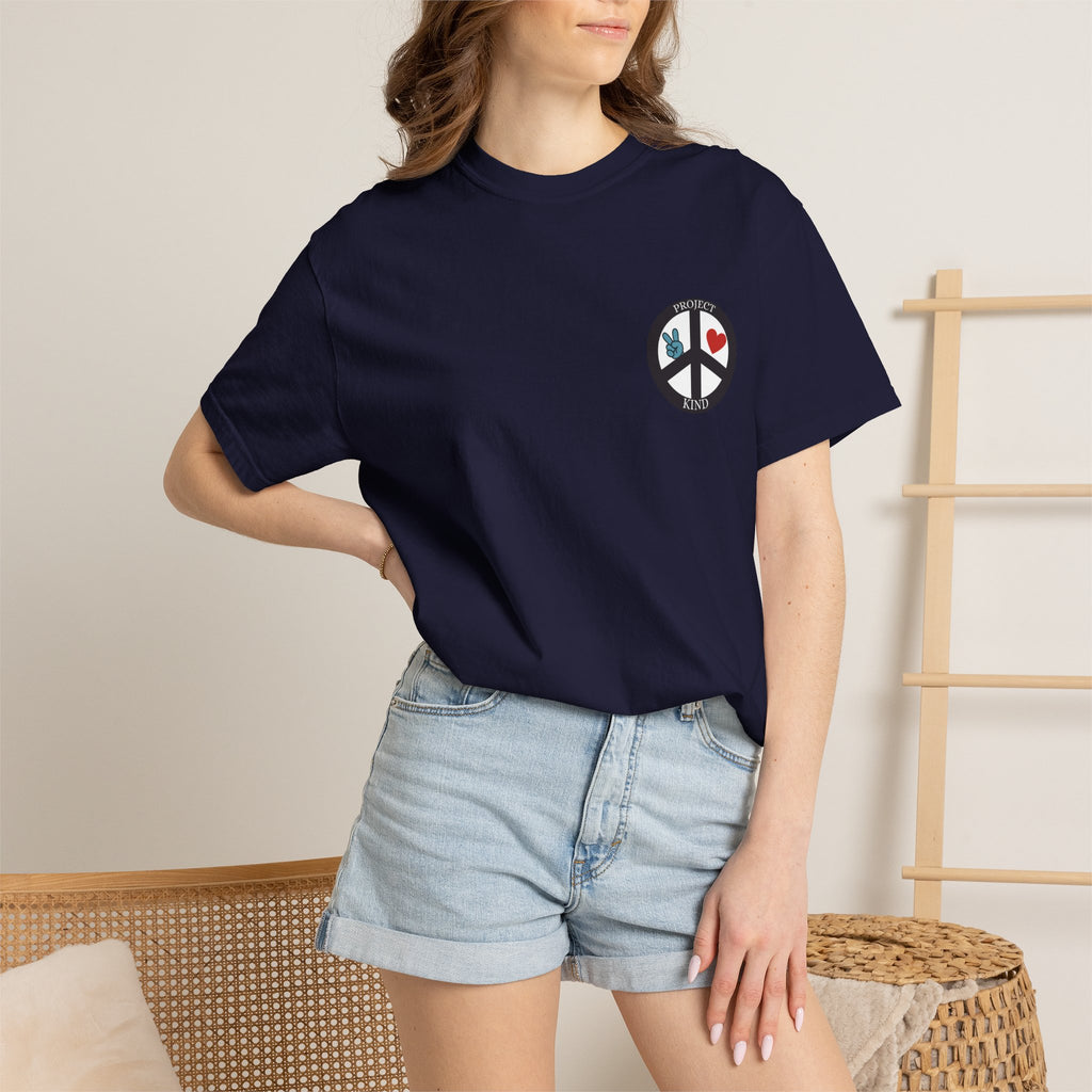 Did You Smile Today T-Shirt — Peace Sign Chest & Cheerful Back Graphic Tee