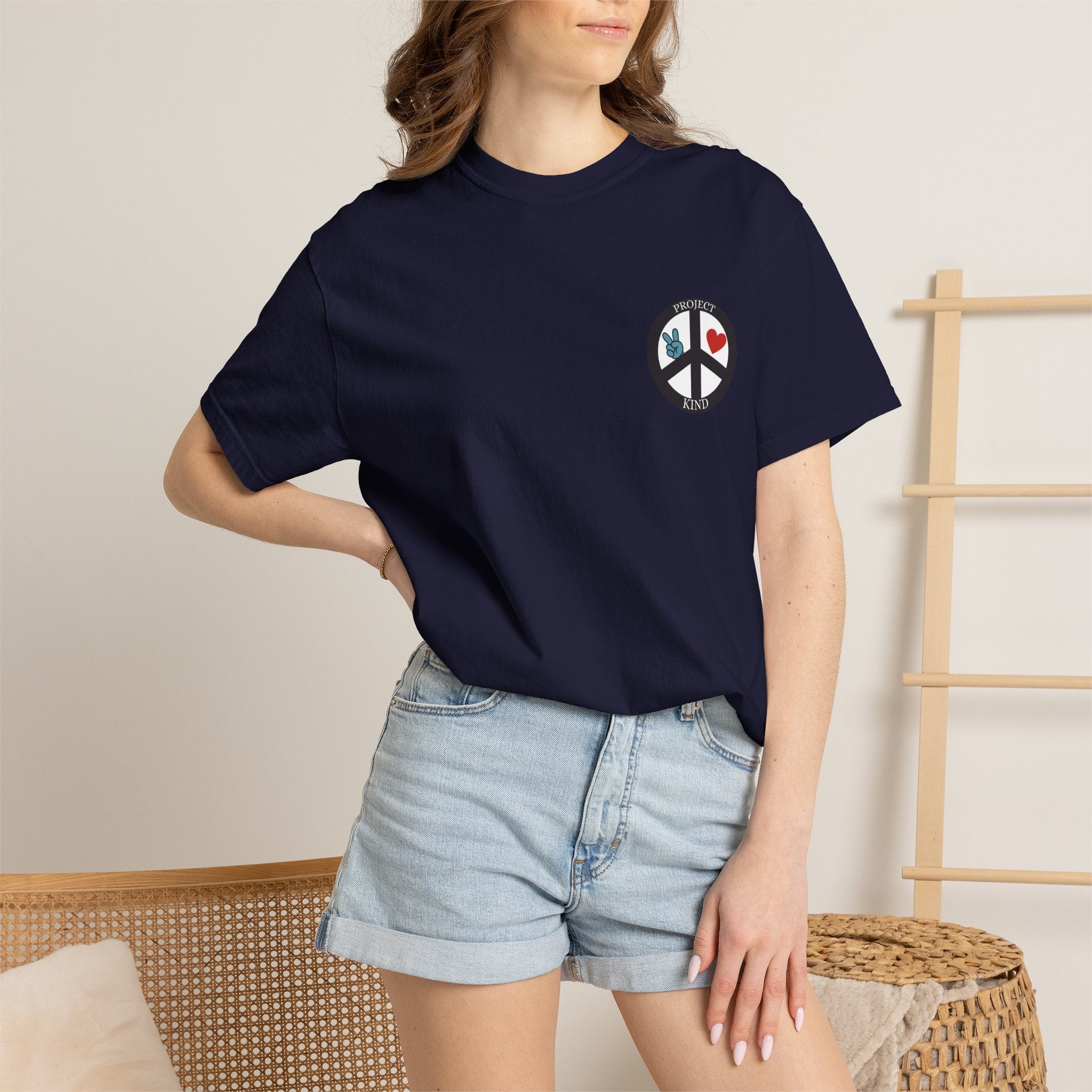 Did You Smile Today T-Shirt — Peace Sign Chest & Cheerful Back Graphic Tee