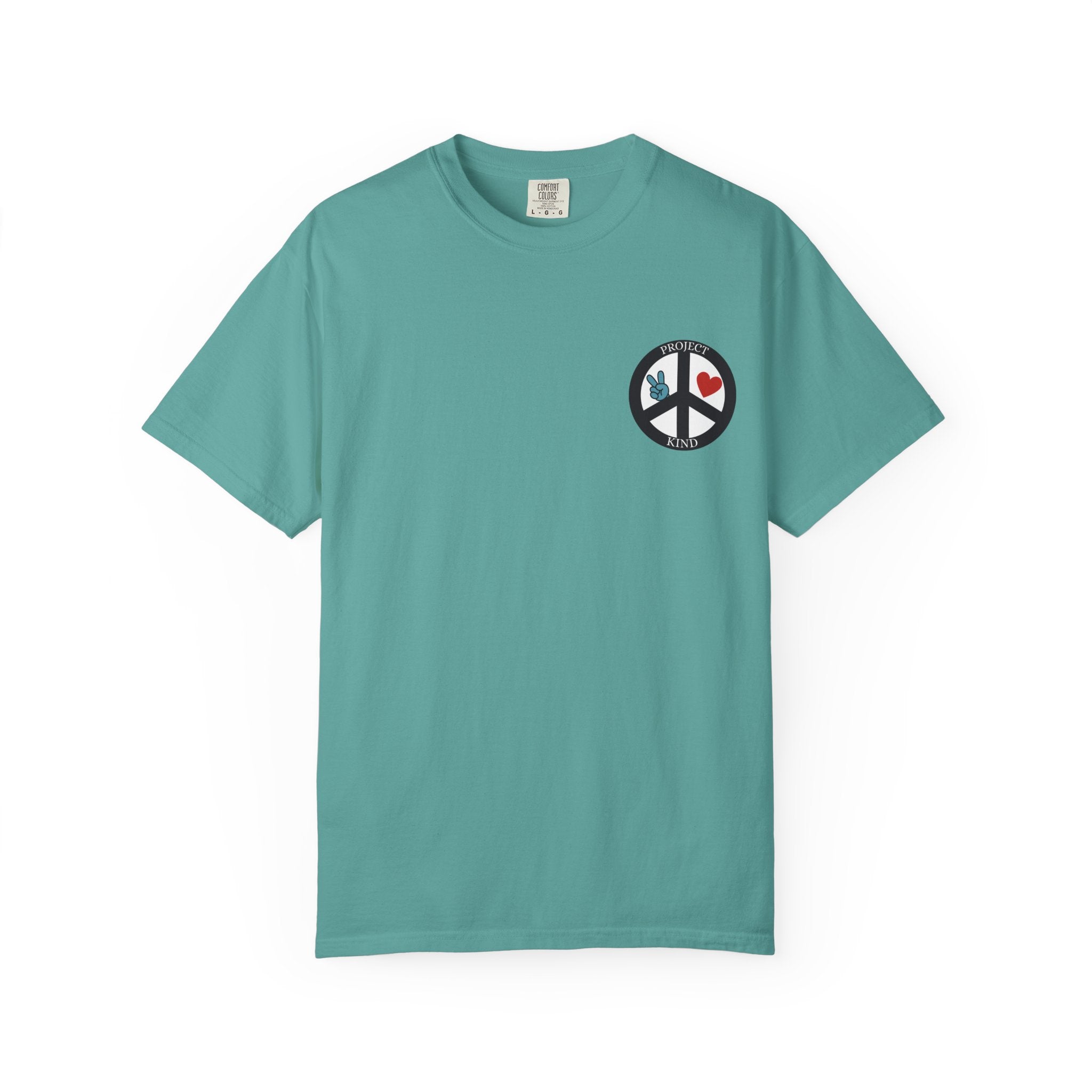 Did You Smile Today T-Shirt — Peace Sign Chest & Cheerful Back Graphic Tee