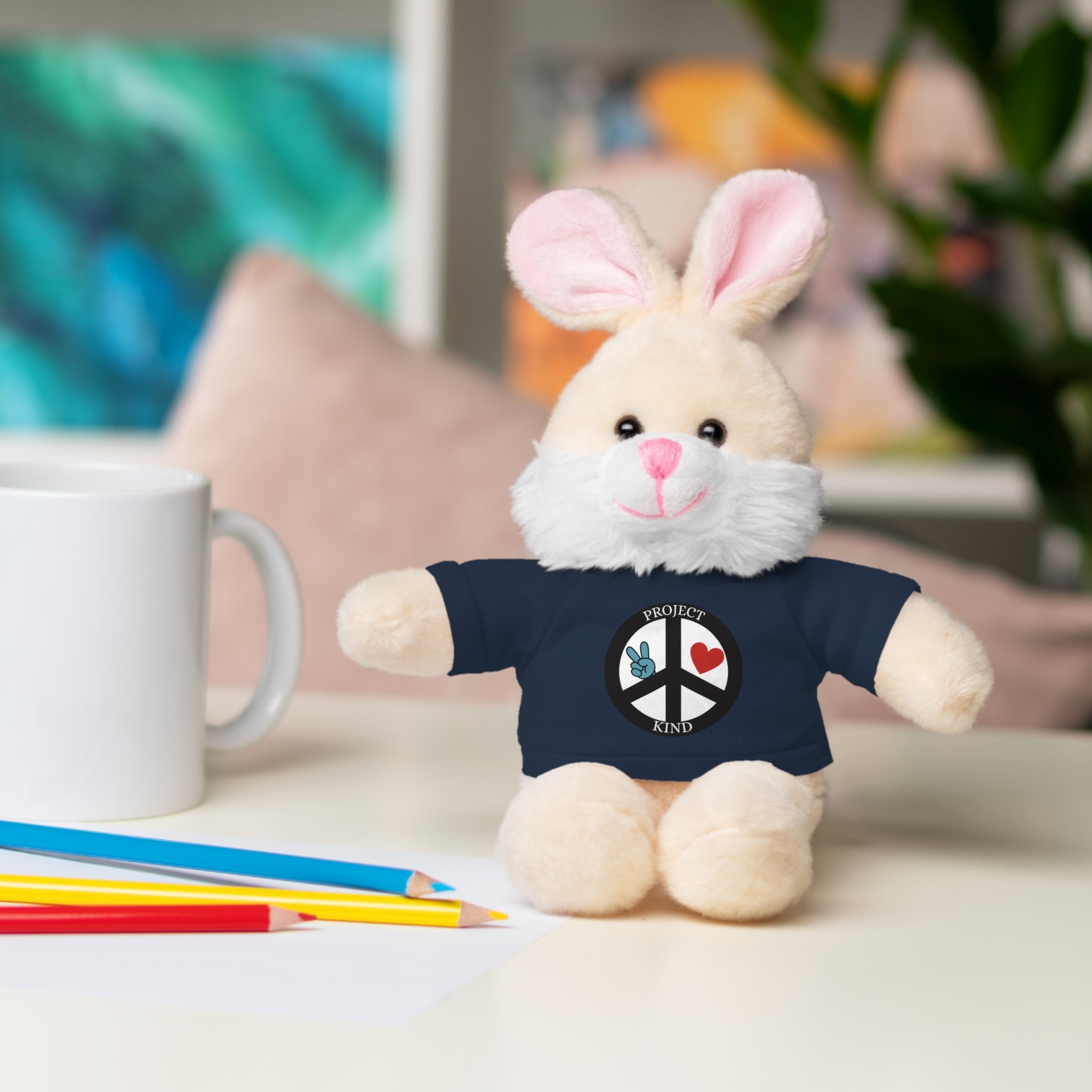 Animal Stuffed Animals with Project Kind Logo on Tee