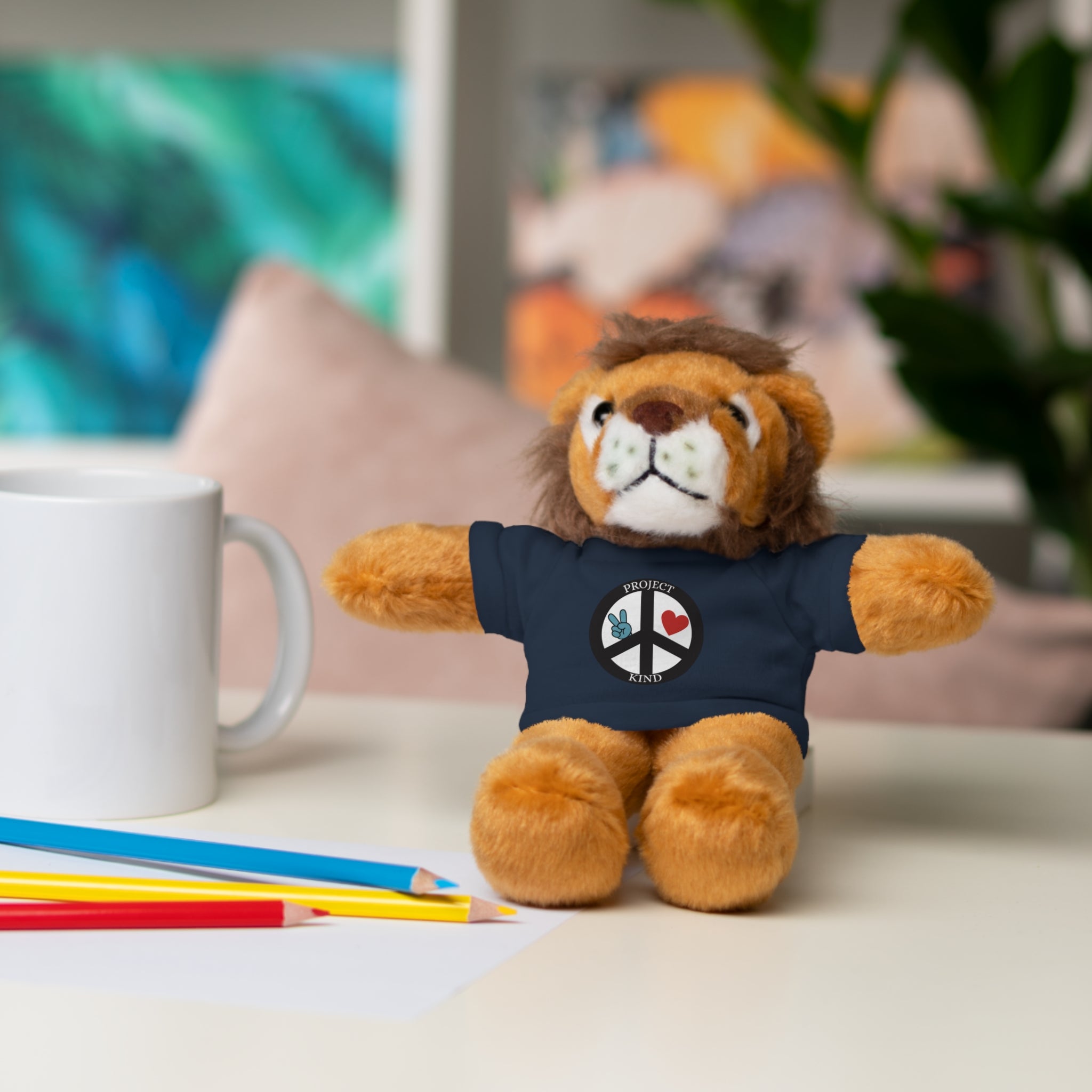 Animal Stuffed Animals with Project Kind Logo on Tee