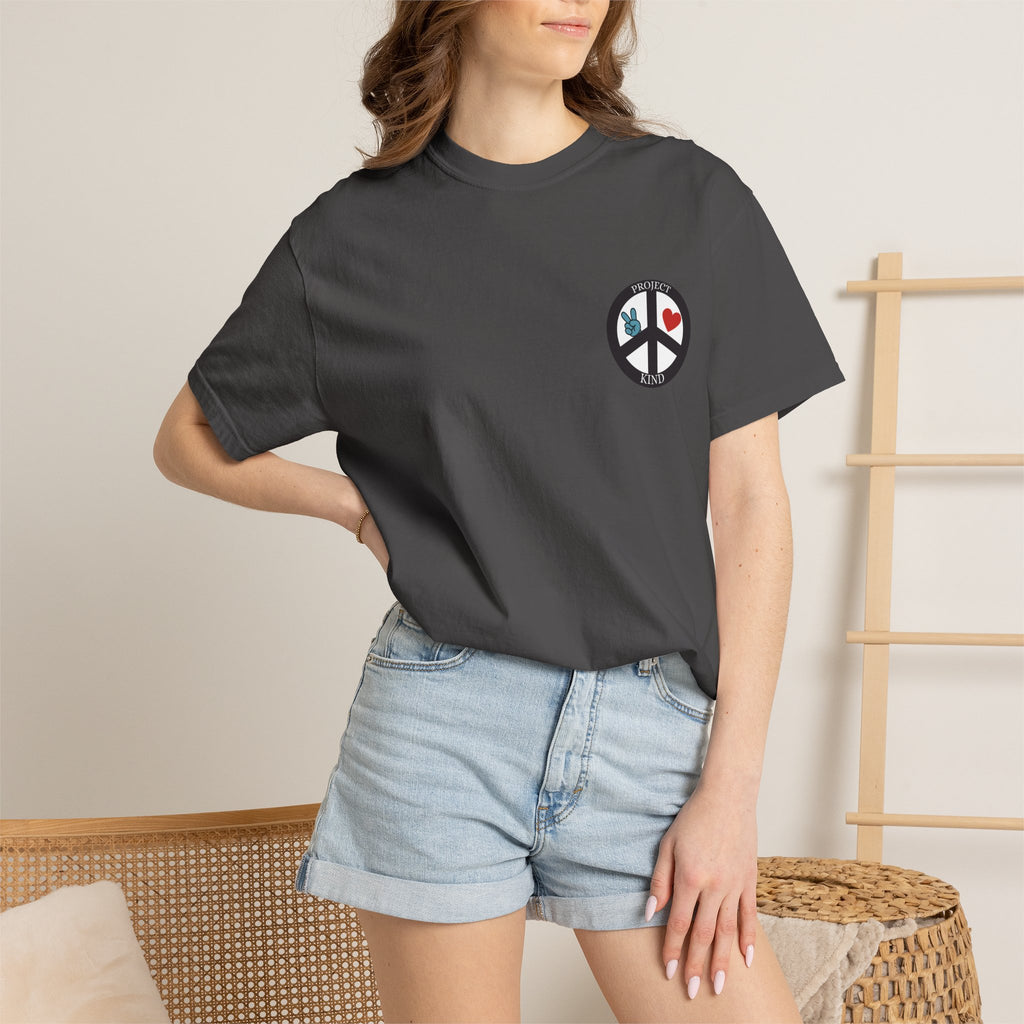 Did You Smile Today T-Shirt — Peace Sign Chest & Cheerful Back Graphic Tee
