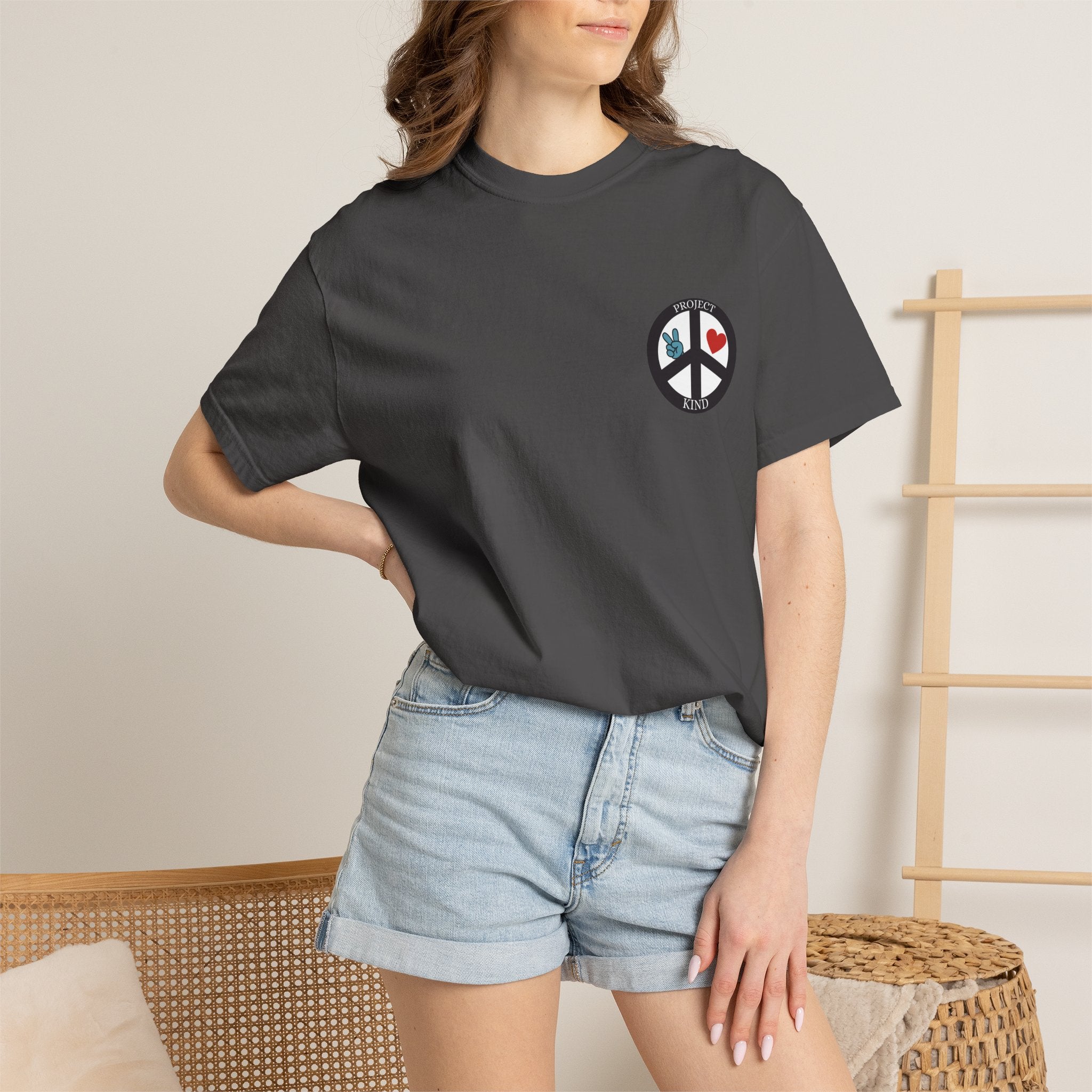 Did You Smile Today T-Shirt — Peace Sign Chest & Cheerful Back Graphic Tee