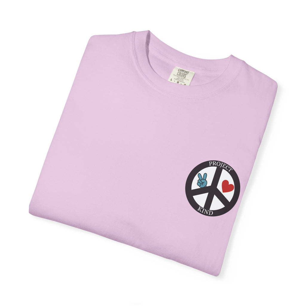 Did You Smile Today T-Shirt — Peace Sign Chest & Cheerful Back Graphic Tee