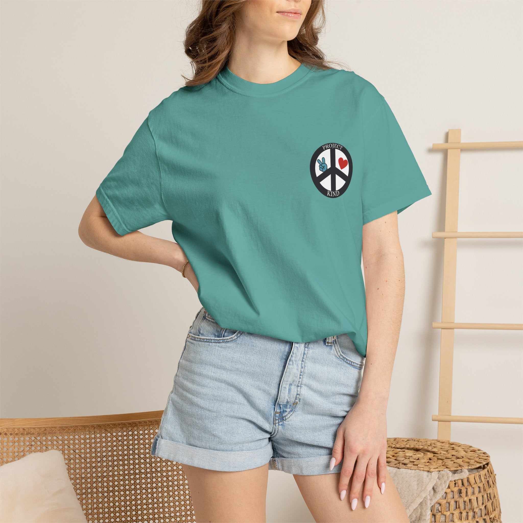 Did You Smile Today T-Shirt — Peace Sign Chest & Cheerful Back Graphic Tee