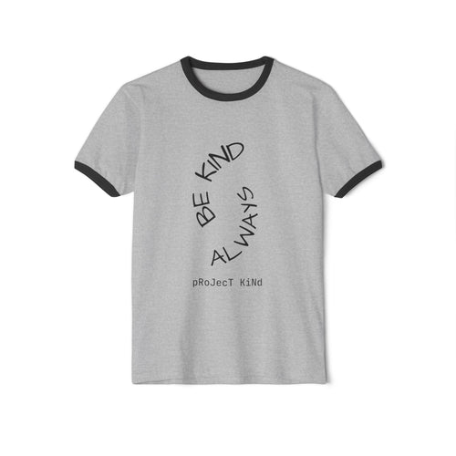 Be Kind Always Ringer T-Shirt — Project Kind Peace Sign Tee