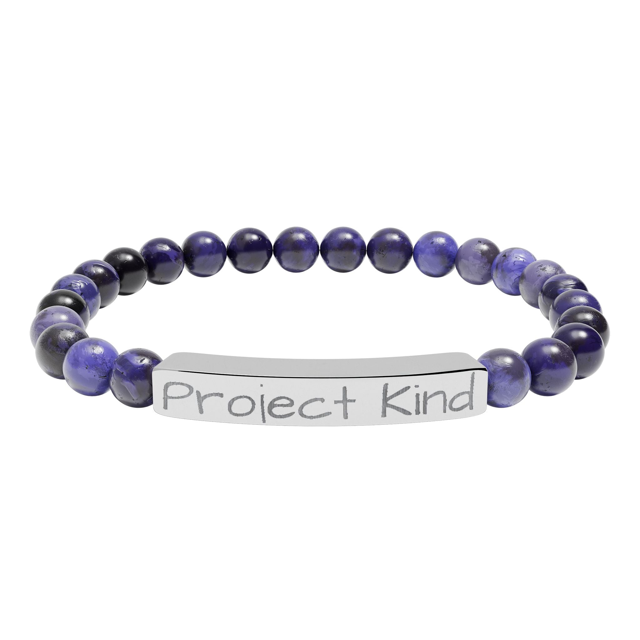 Engraved "Project Kind" Pearl Braclet
