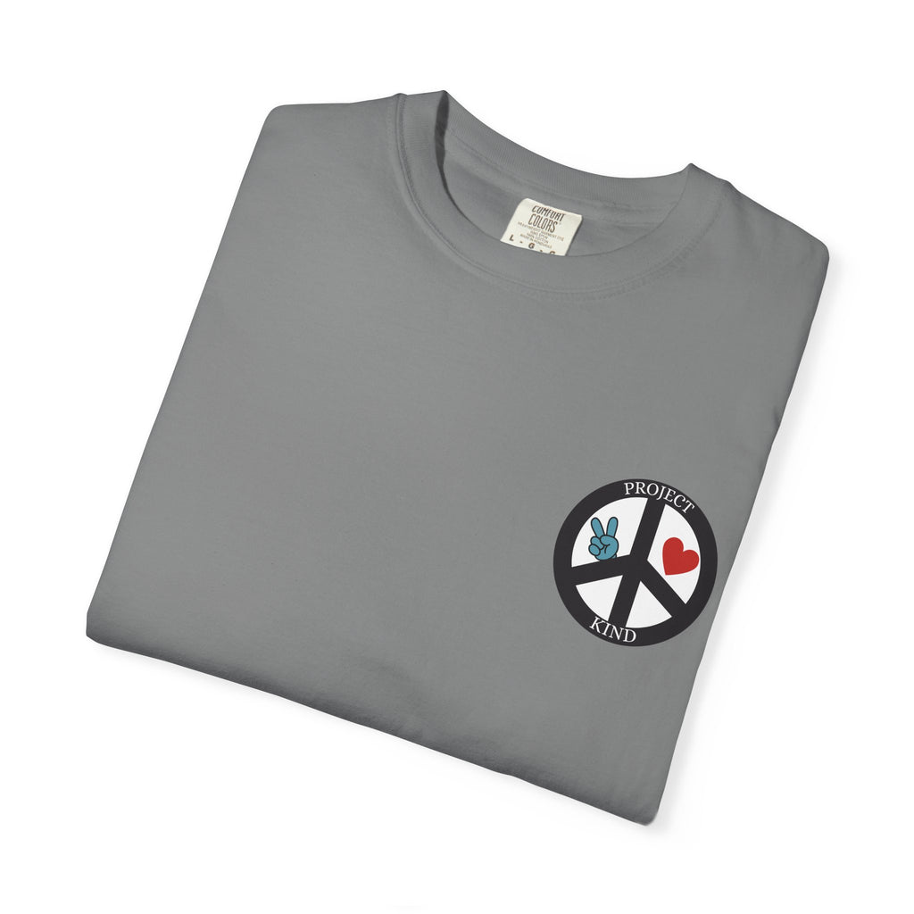 Did You Smile Today T-Shirt — Peace Sign Chest & Cheerful Back Graphic Tee