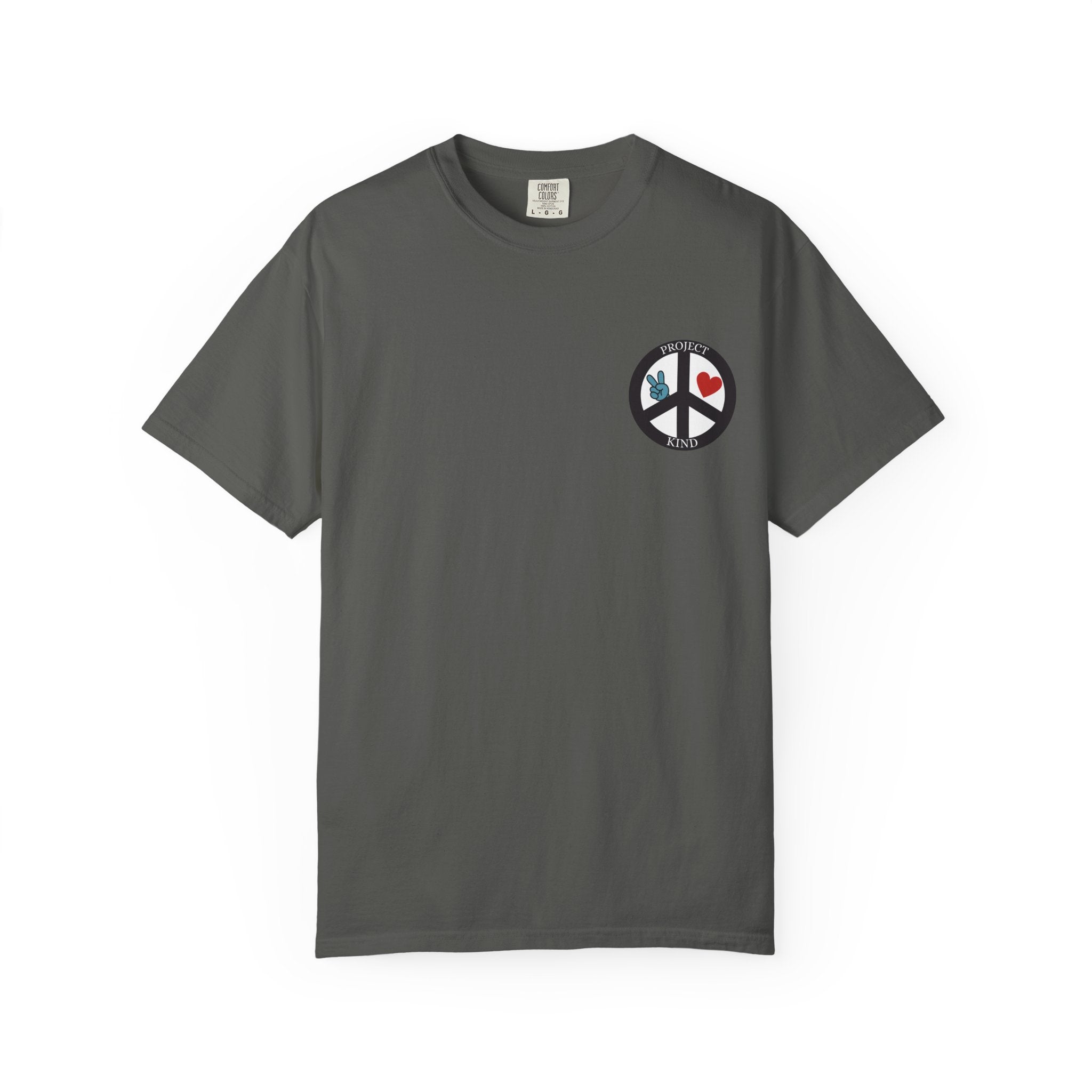Did You Smile Today T-Shirt — Peace Sign Chest & Cheerful Back Graphic Tee
