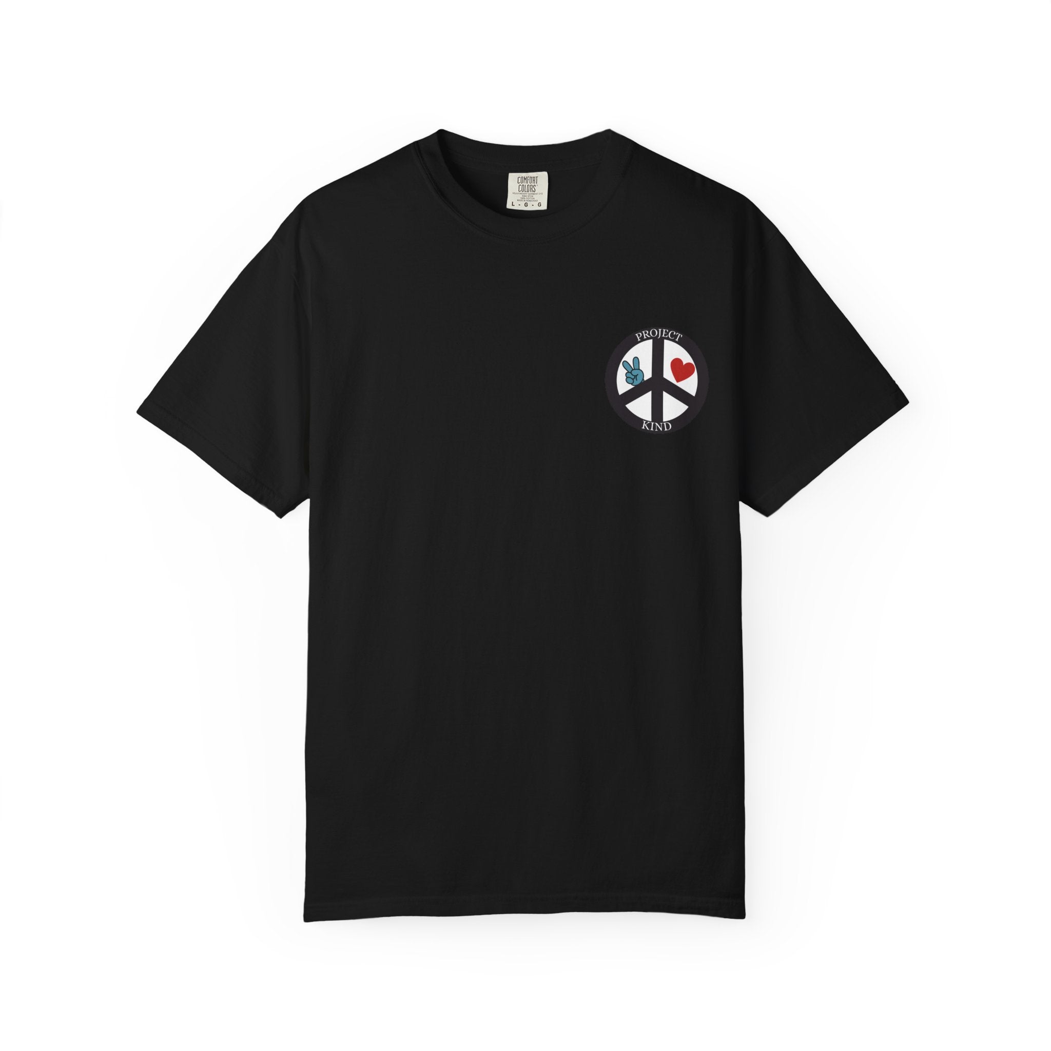 Did You Smile Today T-Shirt — Peace Sign Chest & Cheerful Back Graphic Tee