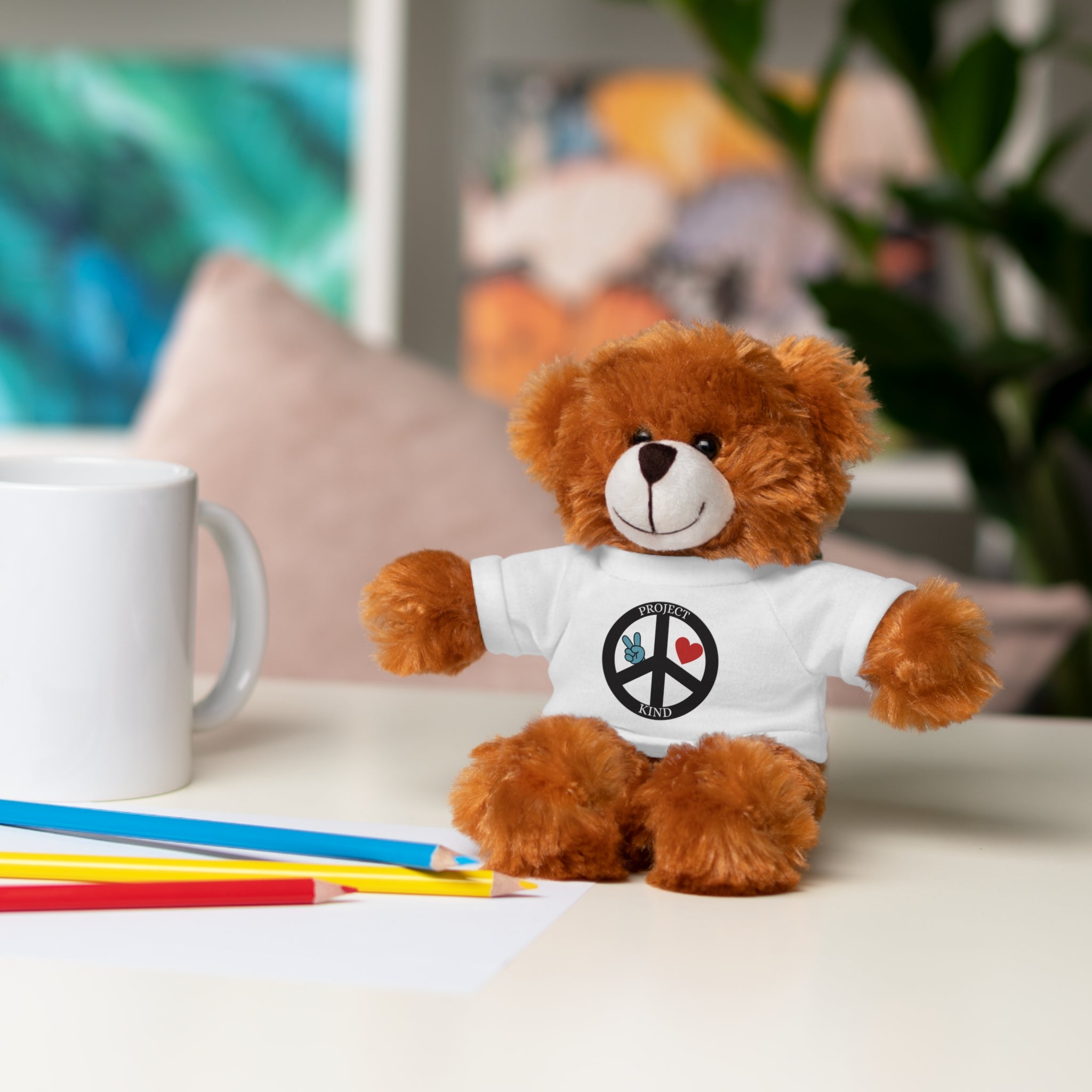 Animal Stuffed Animals with Project Kind Logo on Tee
