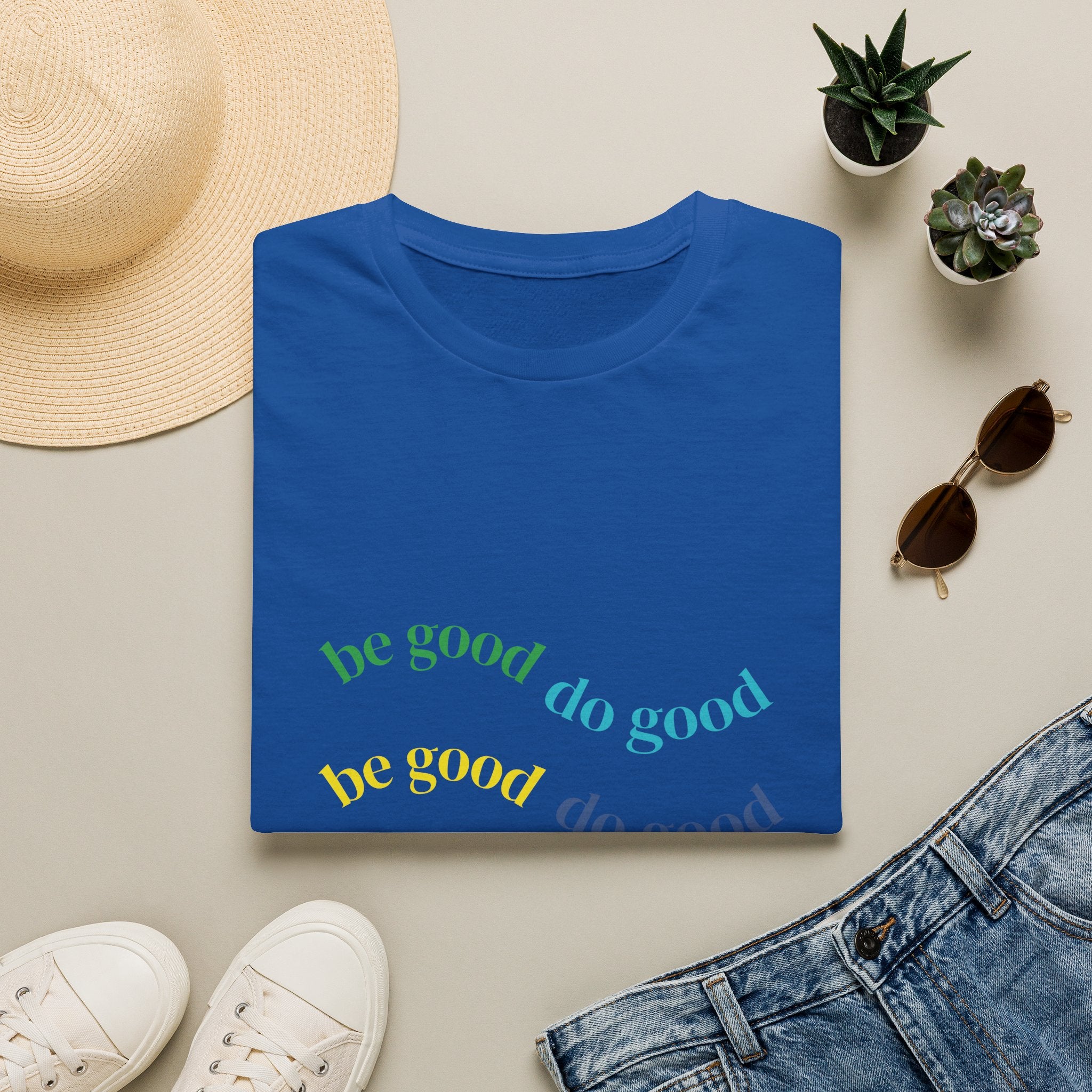 Be Good Do Good Rainbow Tee — Positive Message Graphic T-Shirt