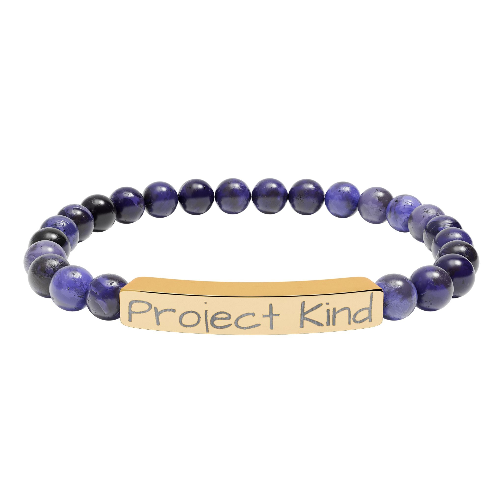Engraved "Project Kind" Pearl Braclet