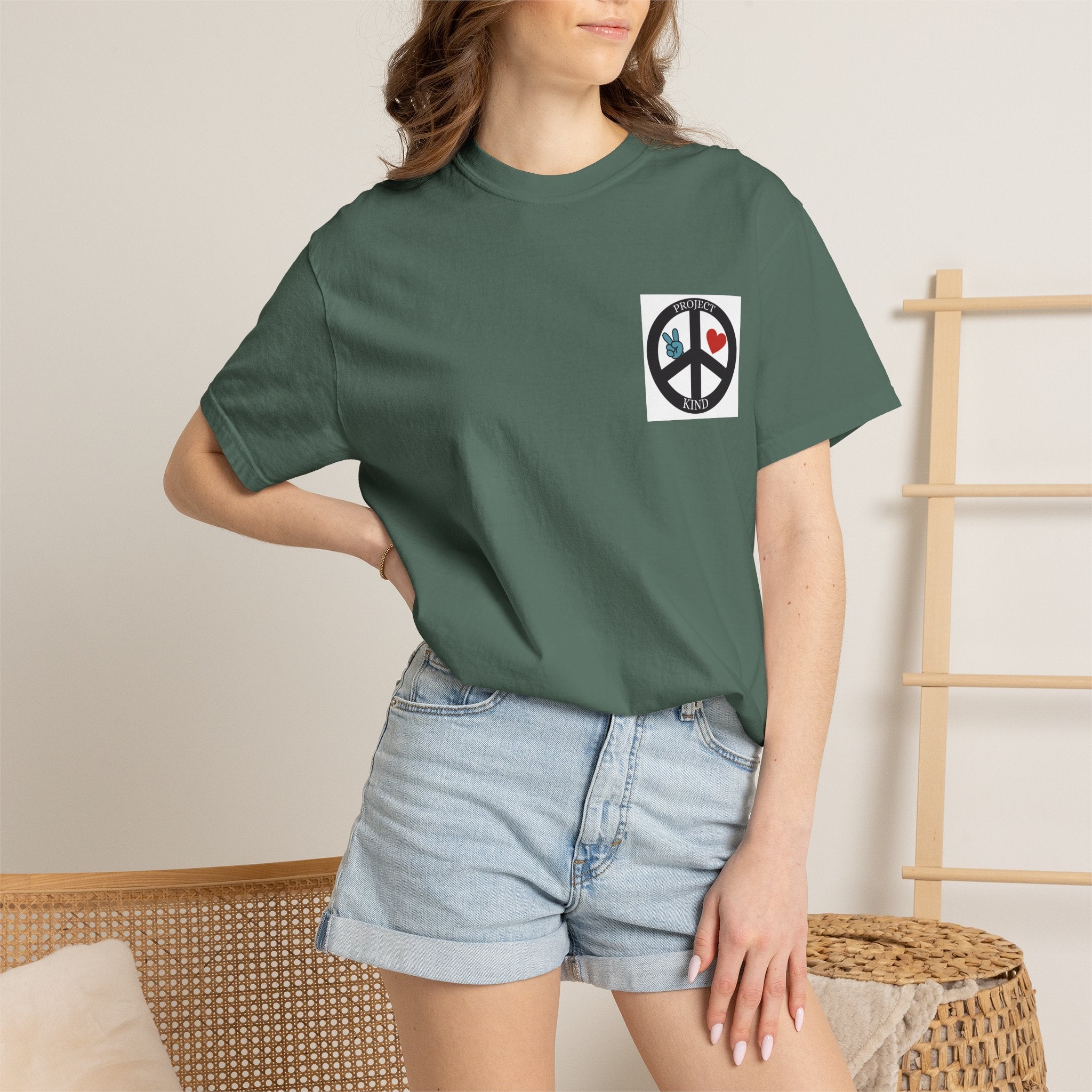 Did You Smile Today T-Shirt — Peace Sign Chest & Cheerful Back Graphic