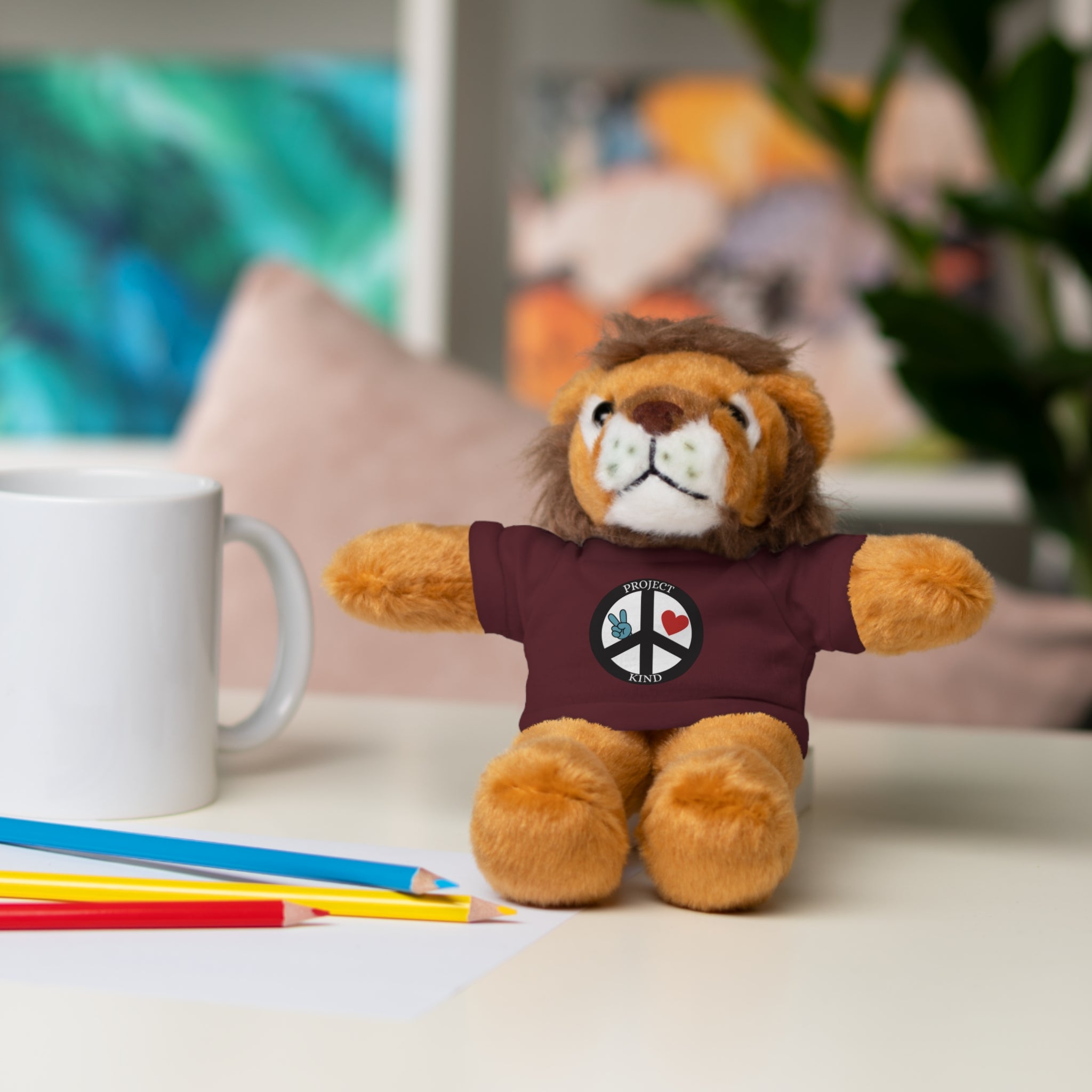 Animal Stuffed Animals with Project Kind Logo on Tee
