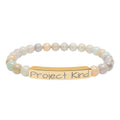 Engraved "Project Kind" Pearl Braclet