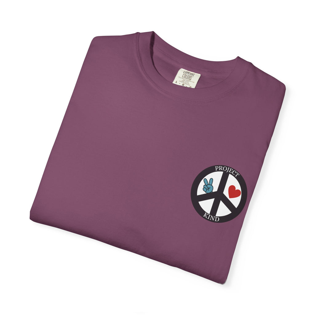 Did You Smile Today T-Shirt — Peace Sign Chest & Cheerful Back Graphic Tee