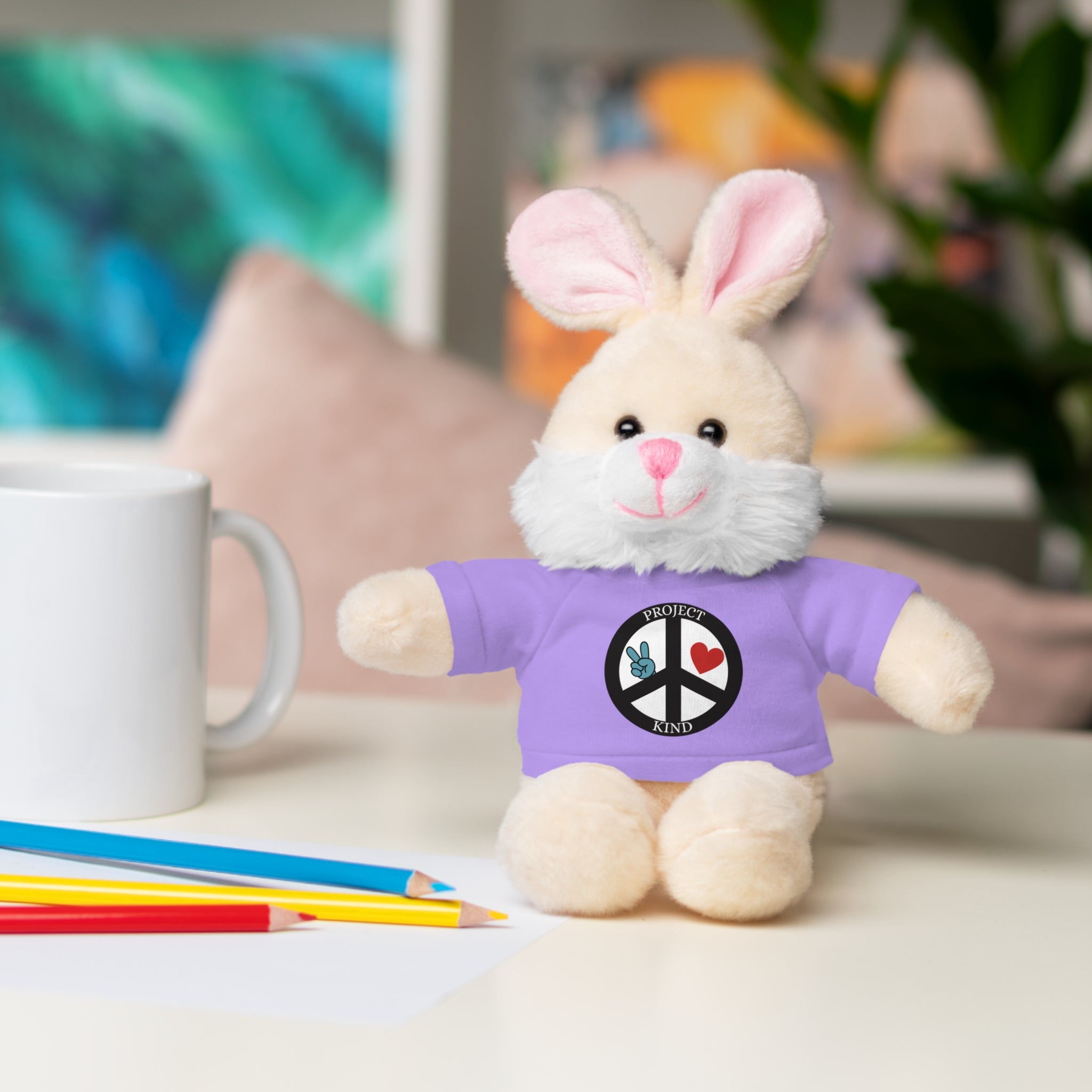Animal Stuffed Animals with Project Kind Logo on Tee