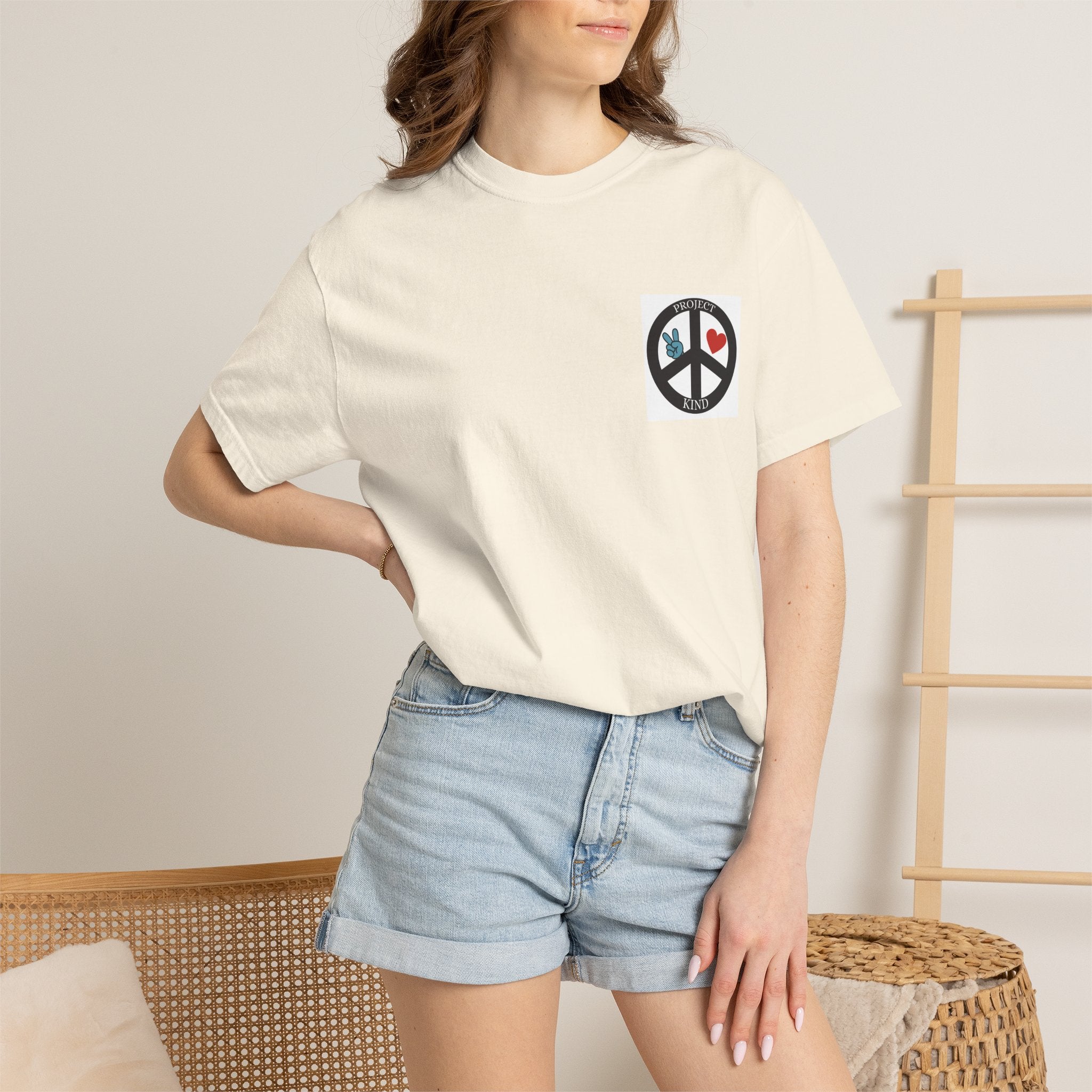 Copy of Did You Smile Today T-Shirt — Peace Sign Chest & Cheerful Back Graphic Tee