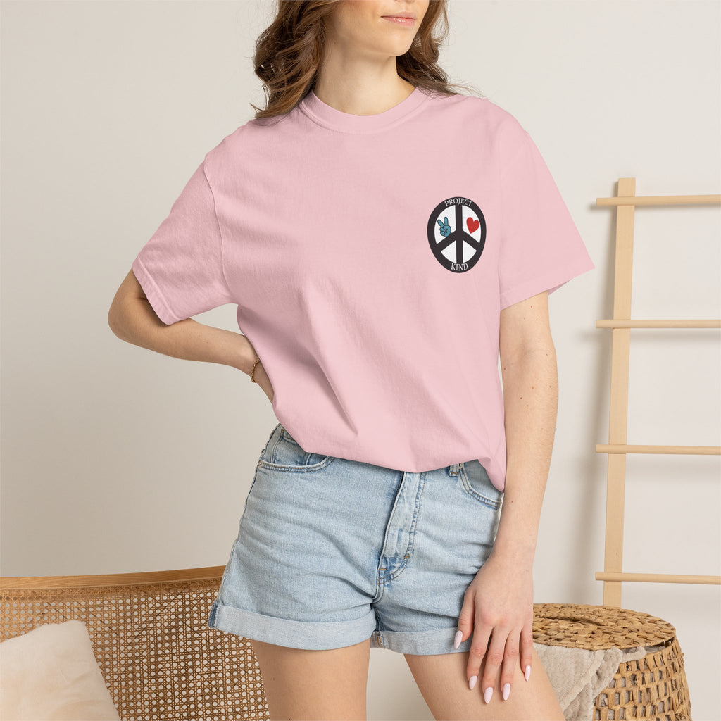 Did You Smile Today T-Shirt — Peace Sign Chest & Cheerful Back Graphic Tee