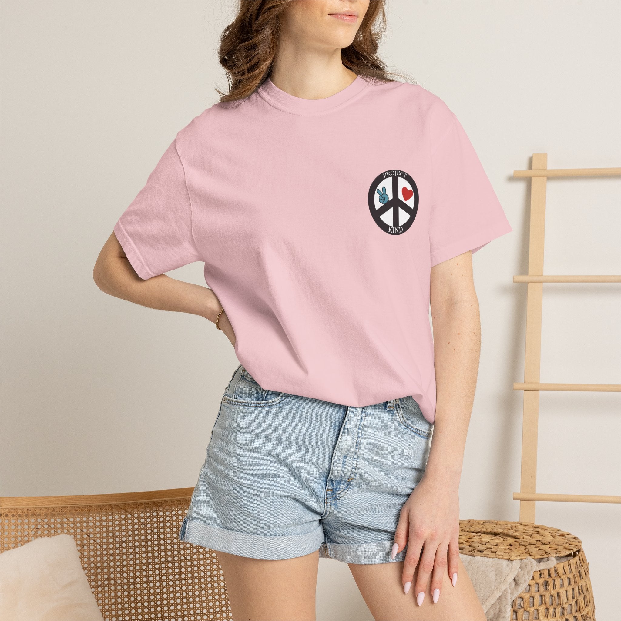 Did You Smile Today T-Shirt — Peace Sign Chest & Cheerful Back Graphic Tee